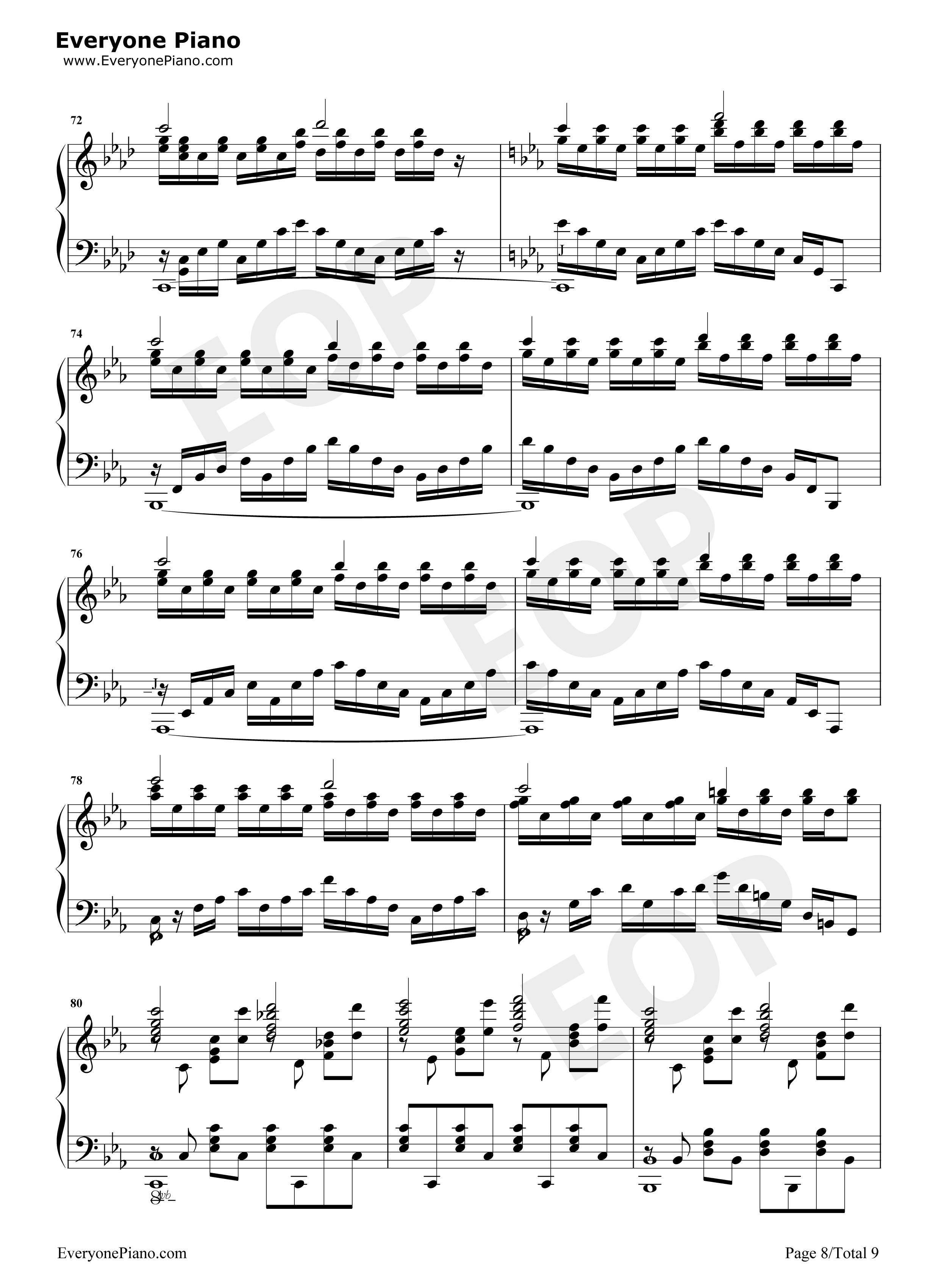 Swordland钢琴谱_梶浦由记