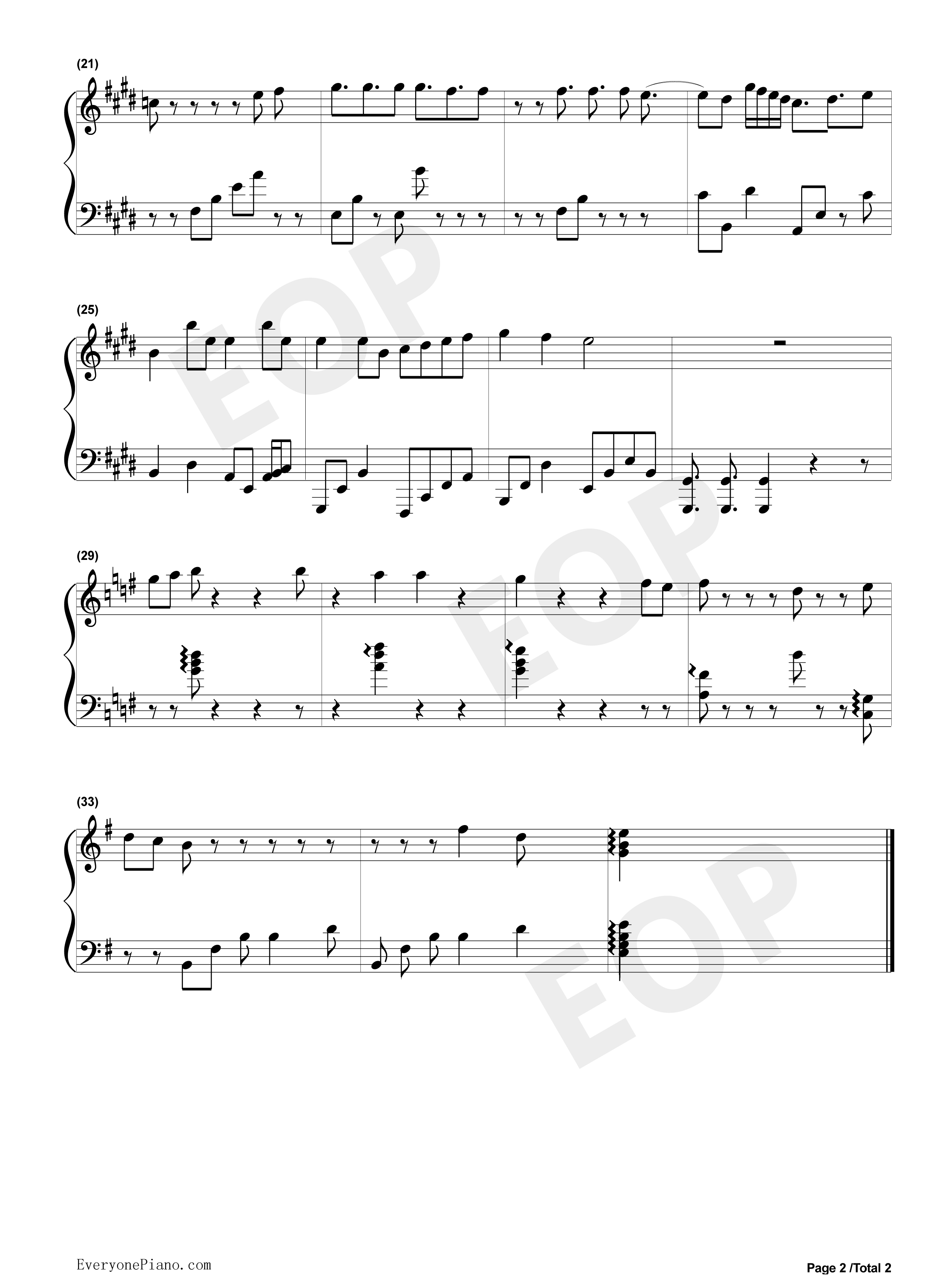 咸鱼的梦想钢琴谱_屎君爱玩EOP