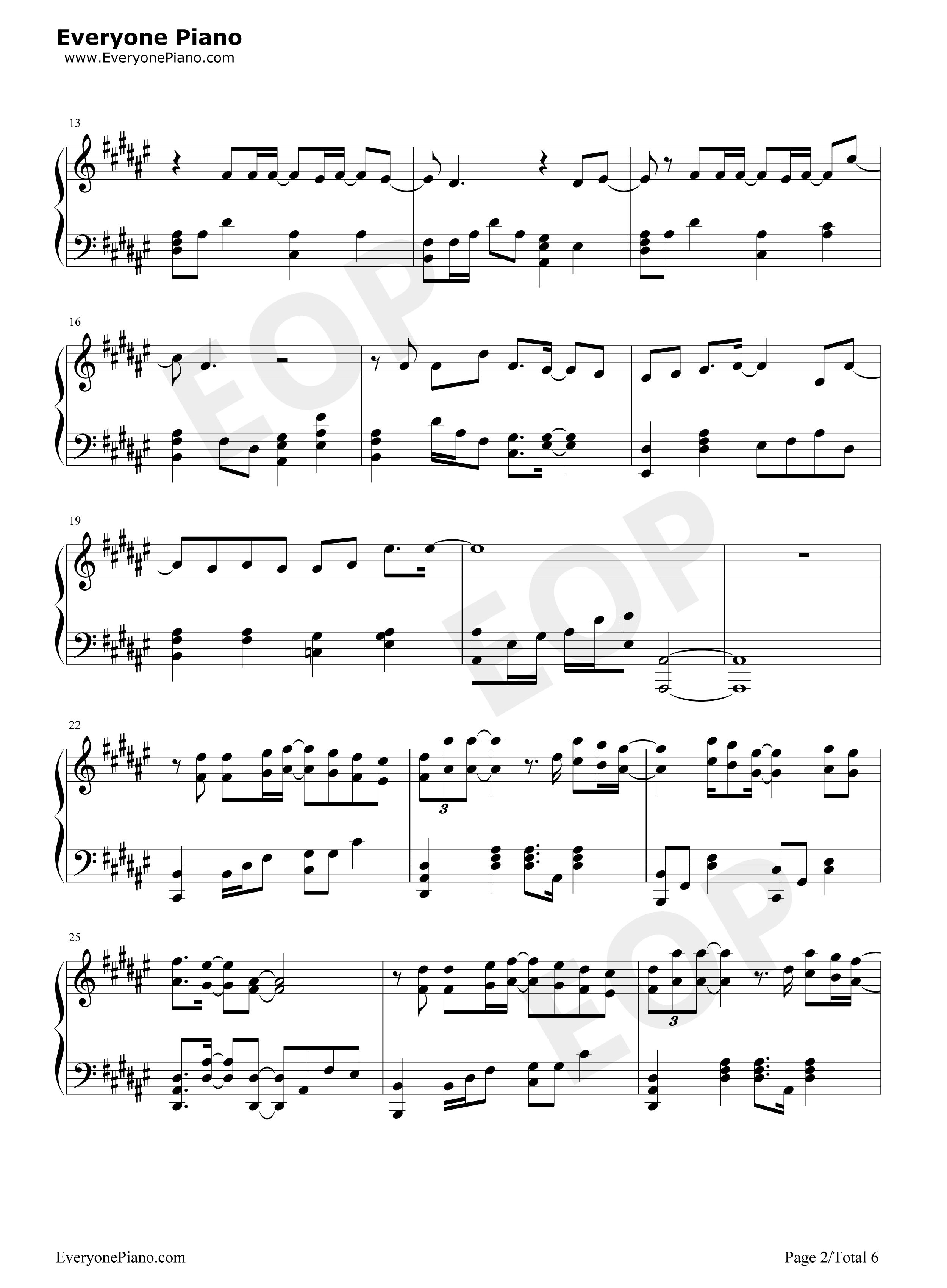 焚情钢琴谱_张信哲