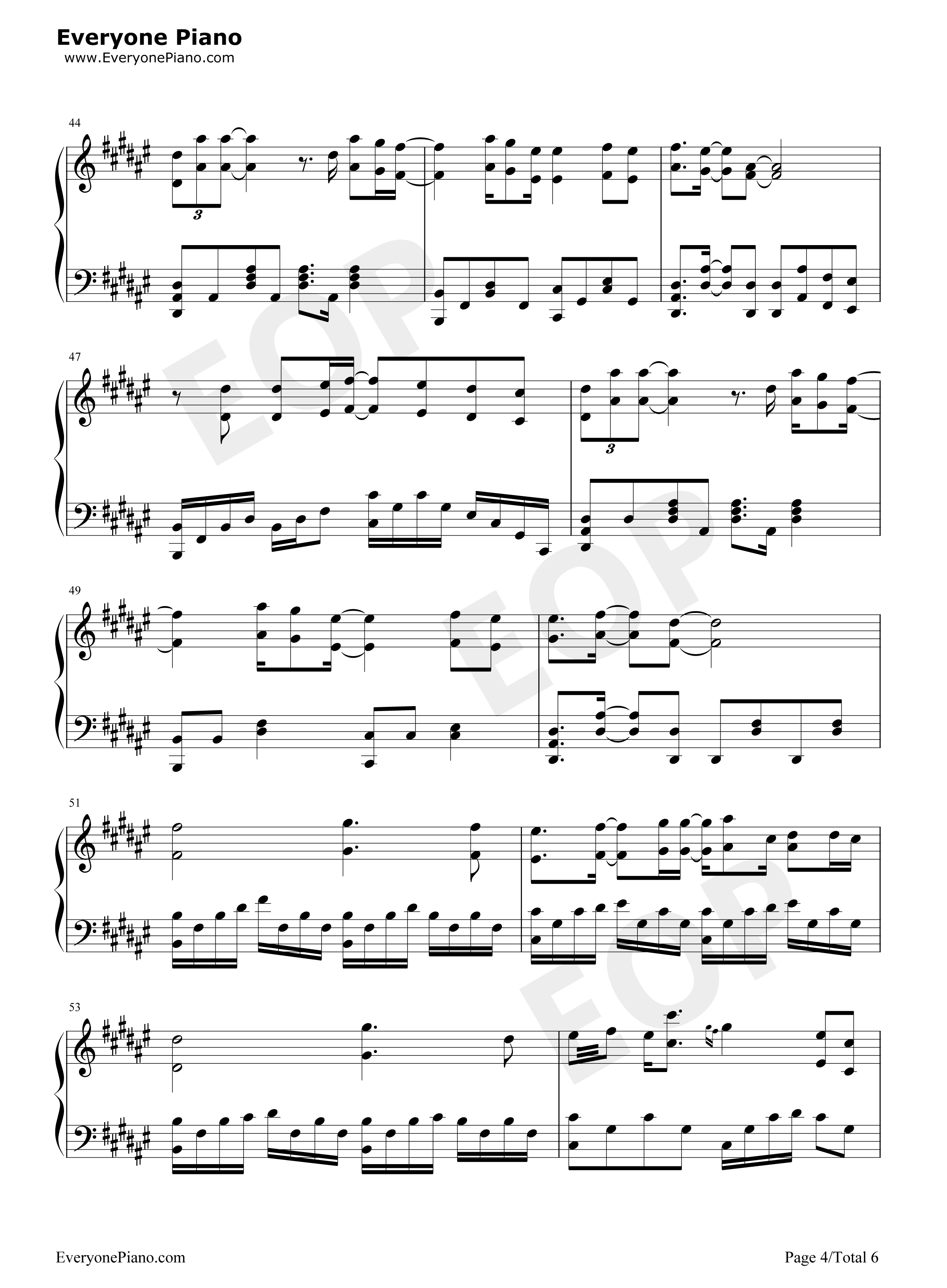 焚情钢琴谱_张信哲