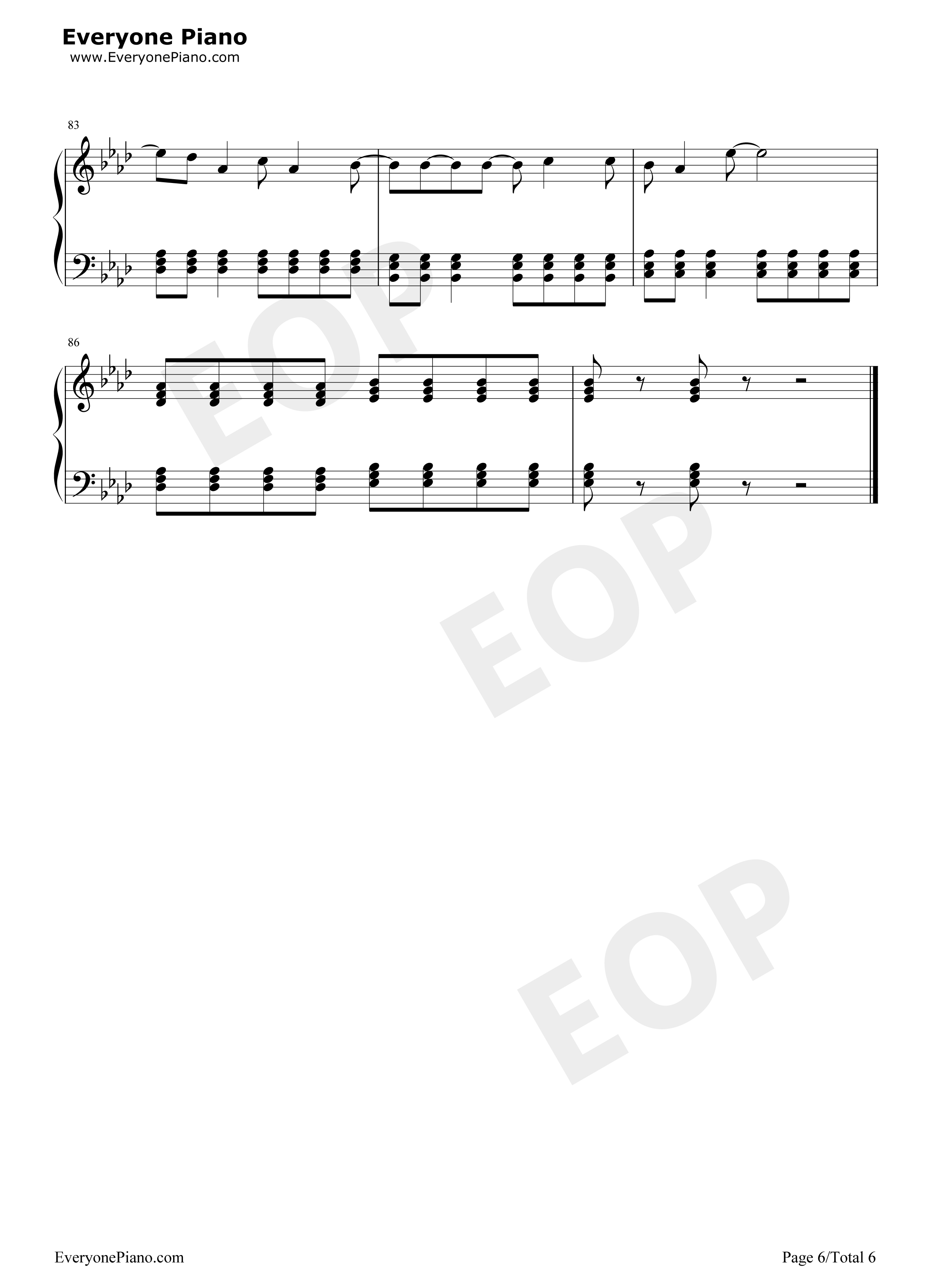 Hooked_on_a_Feeling钢琴谱_Blue_Swede