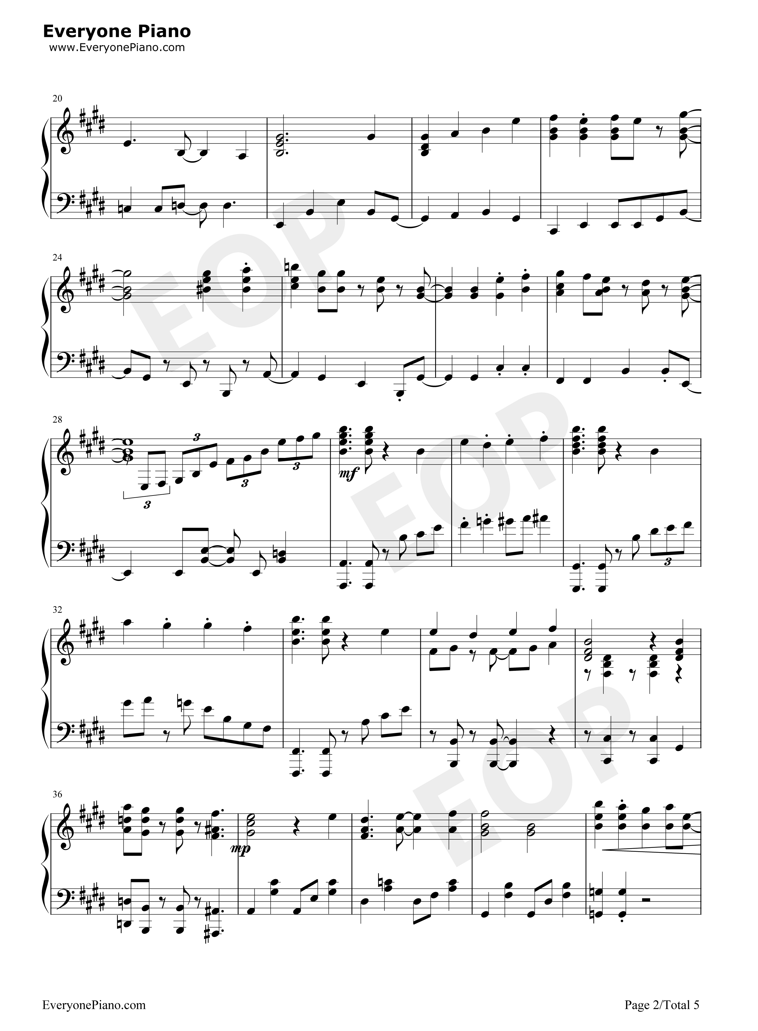 Bitter_Sweet_Harmony钢琴谱_中岛爱