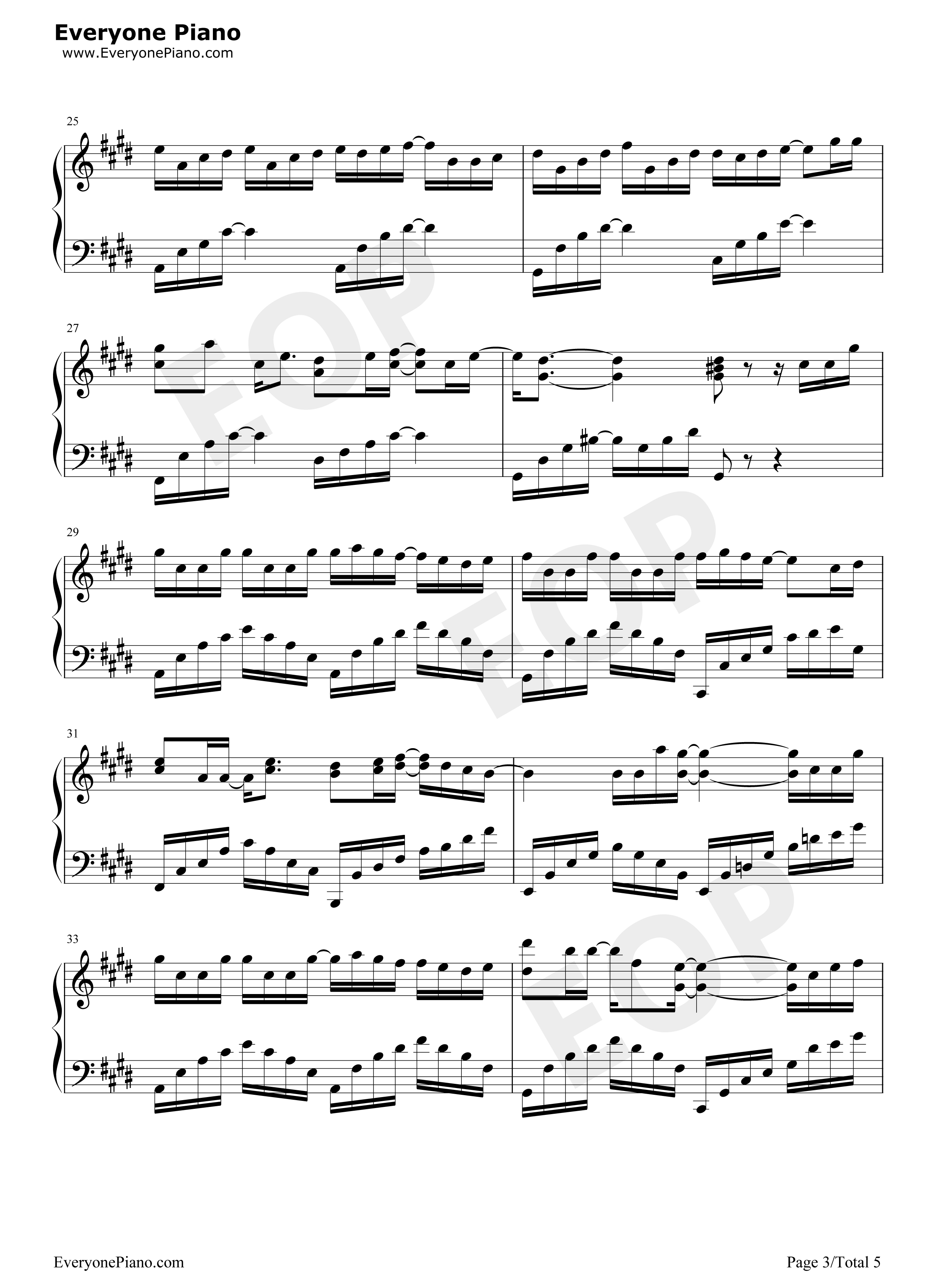 心安理得钢琴谱_王天戈