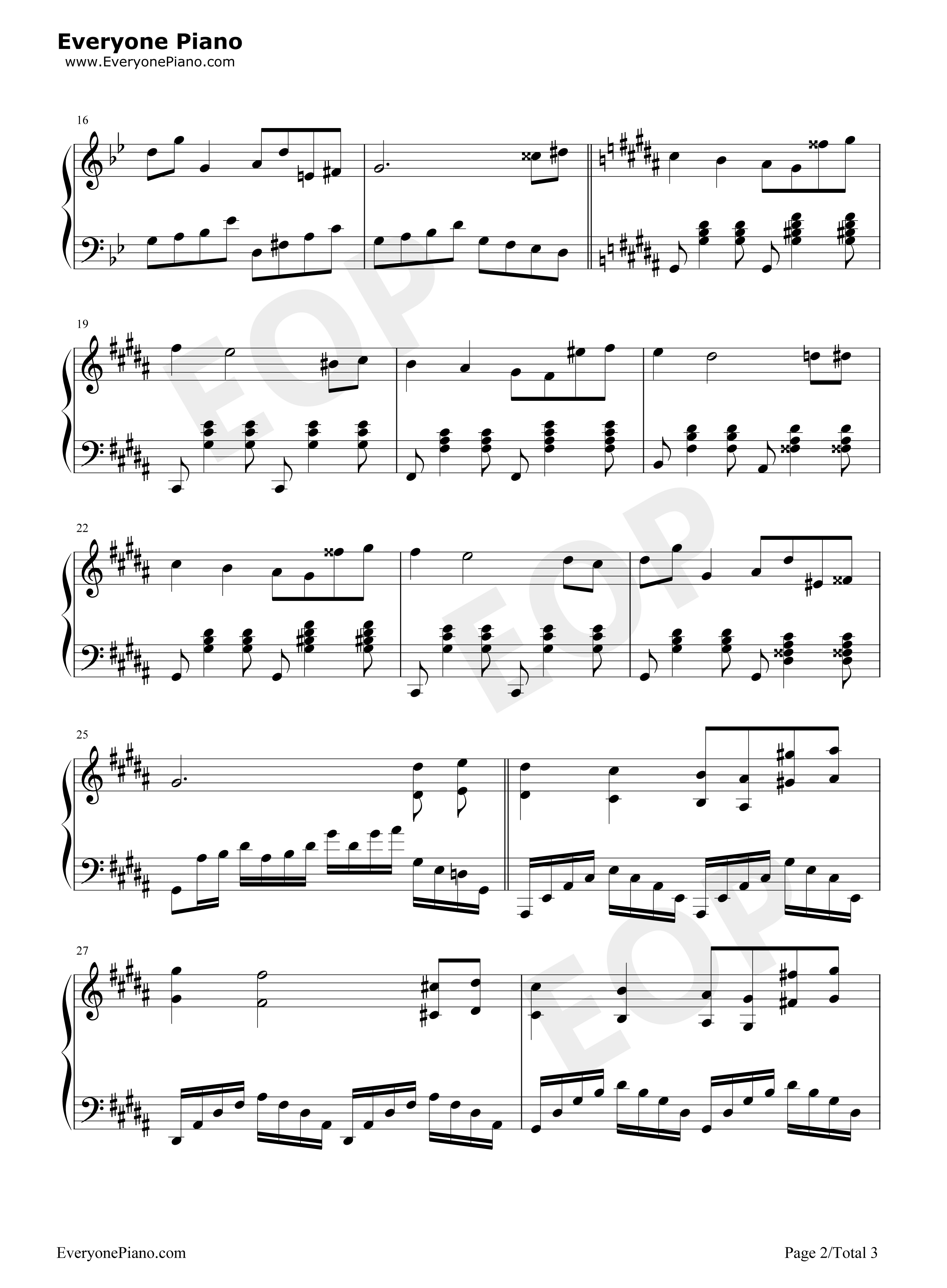 I_Will_Wait_For_You钢琴谱_Michel_Legrand