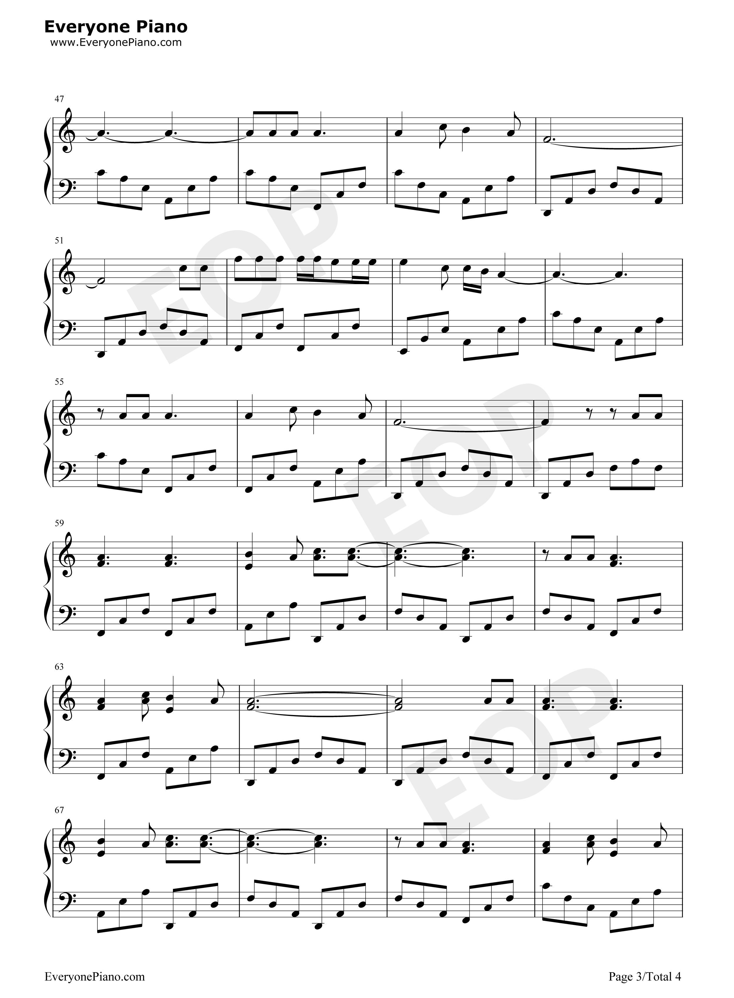 The_Night_We_Met钢琴谱_Lord_Huron