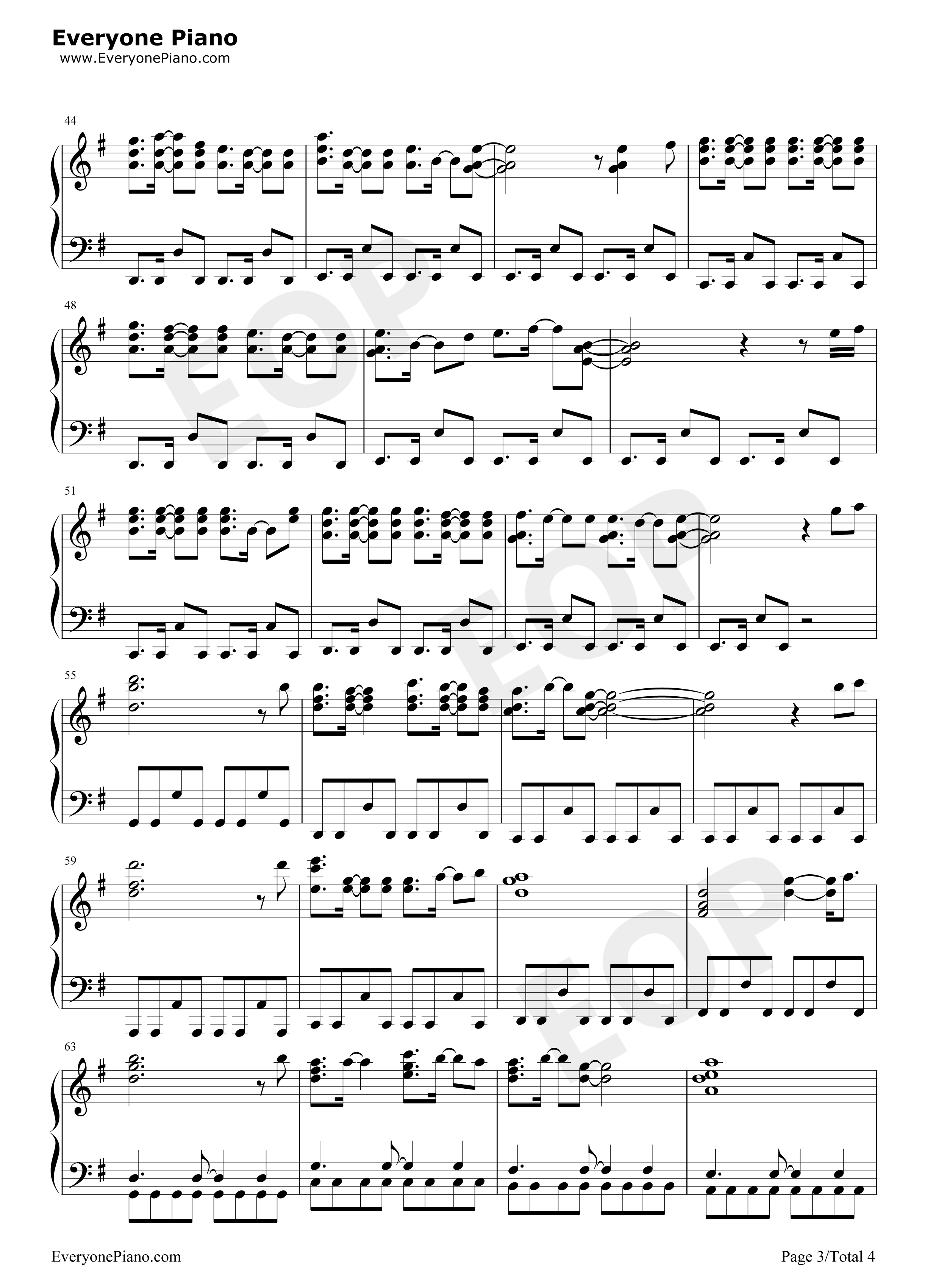 Perfect_Time钢琴谱_泽野弘之