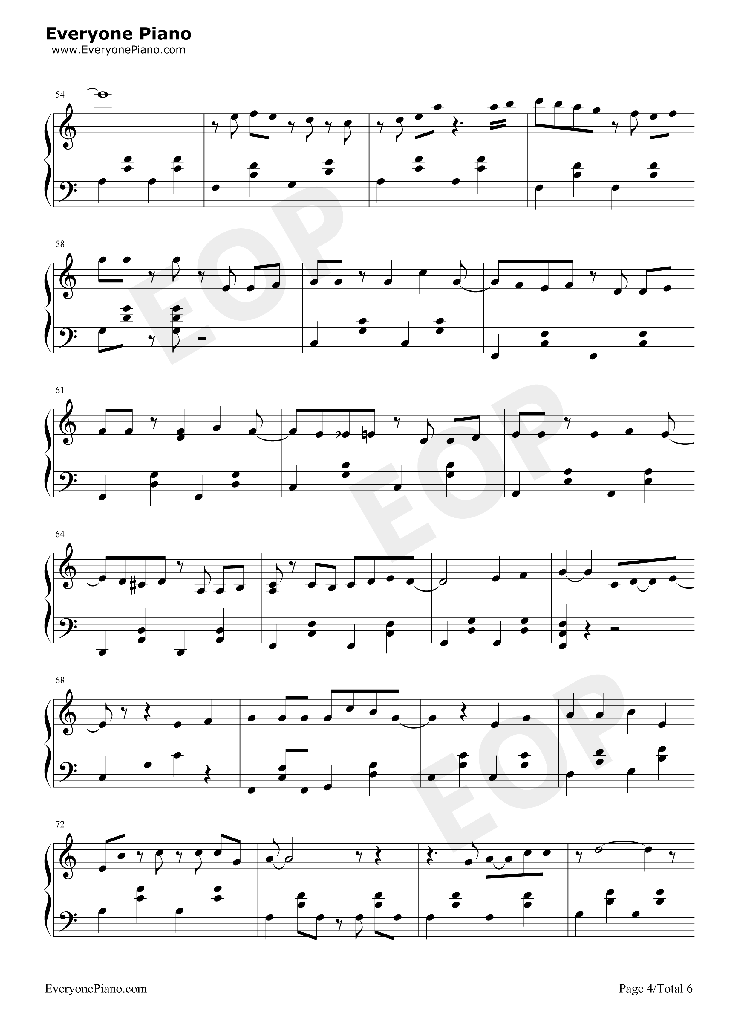 想给你钢琴谱_钟易轩