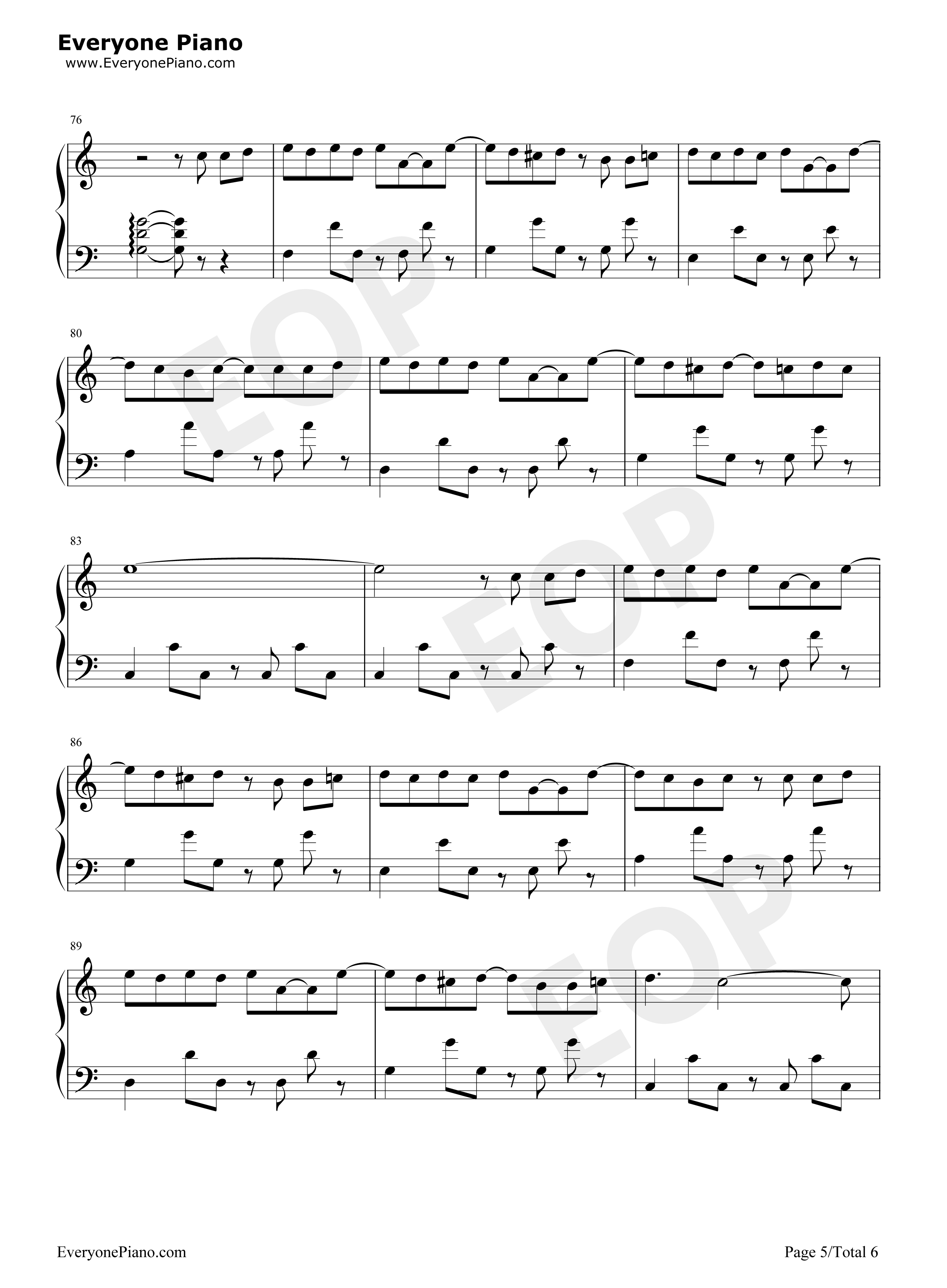 想给你钢琴谱_钟易轩