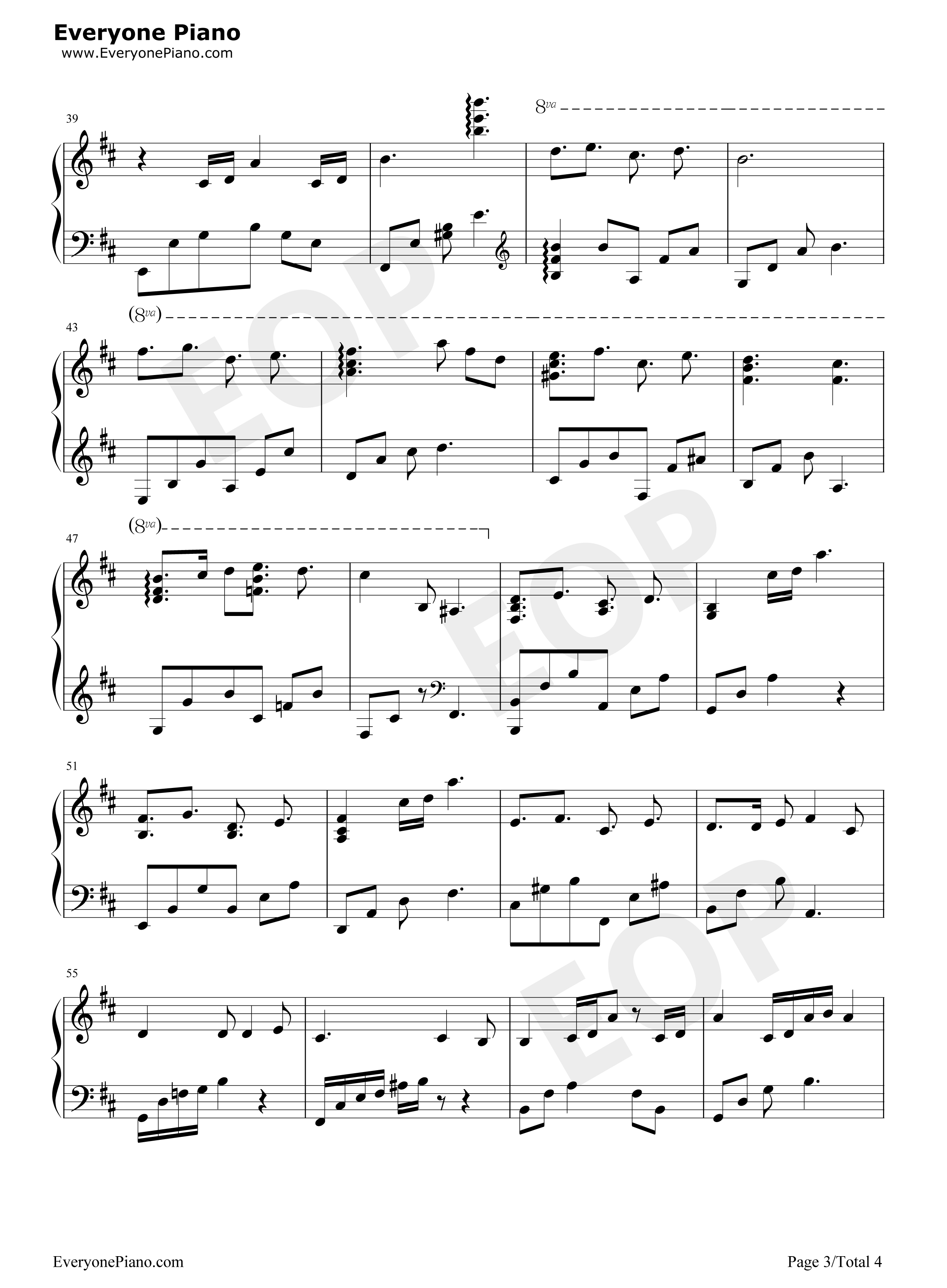 曖昧ナ希望氷雨钢琴谱_冈部启一