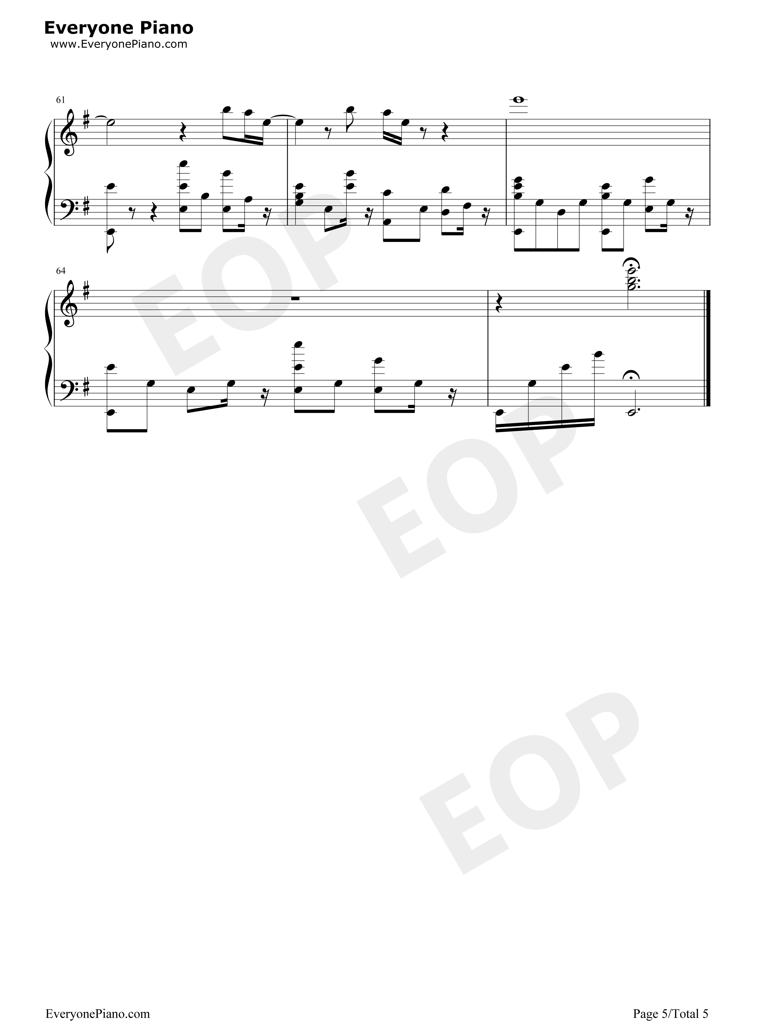 一半钢琴谱_梁洁