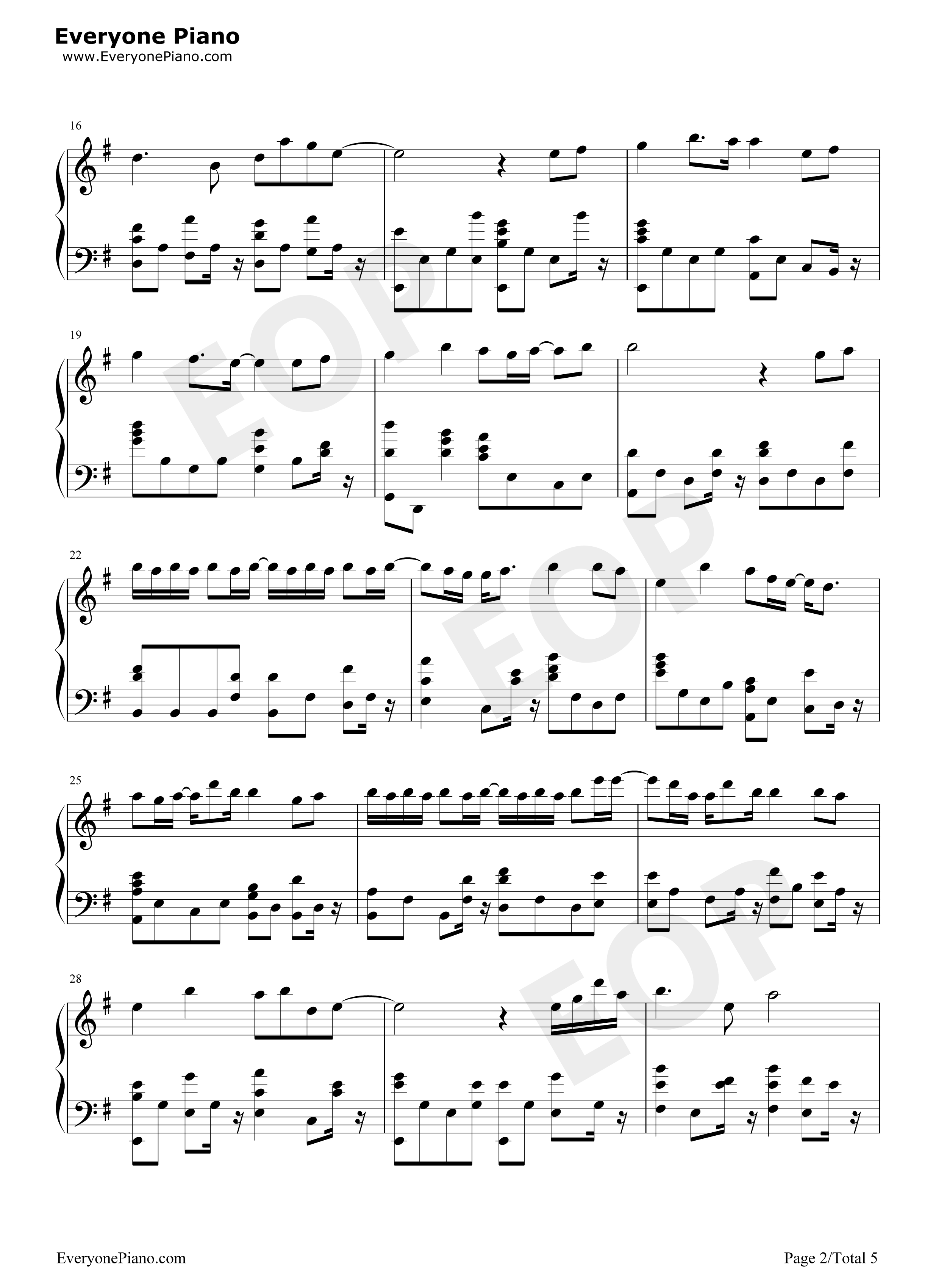 一半钢琴谱_梁洁