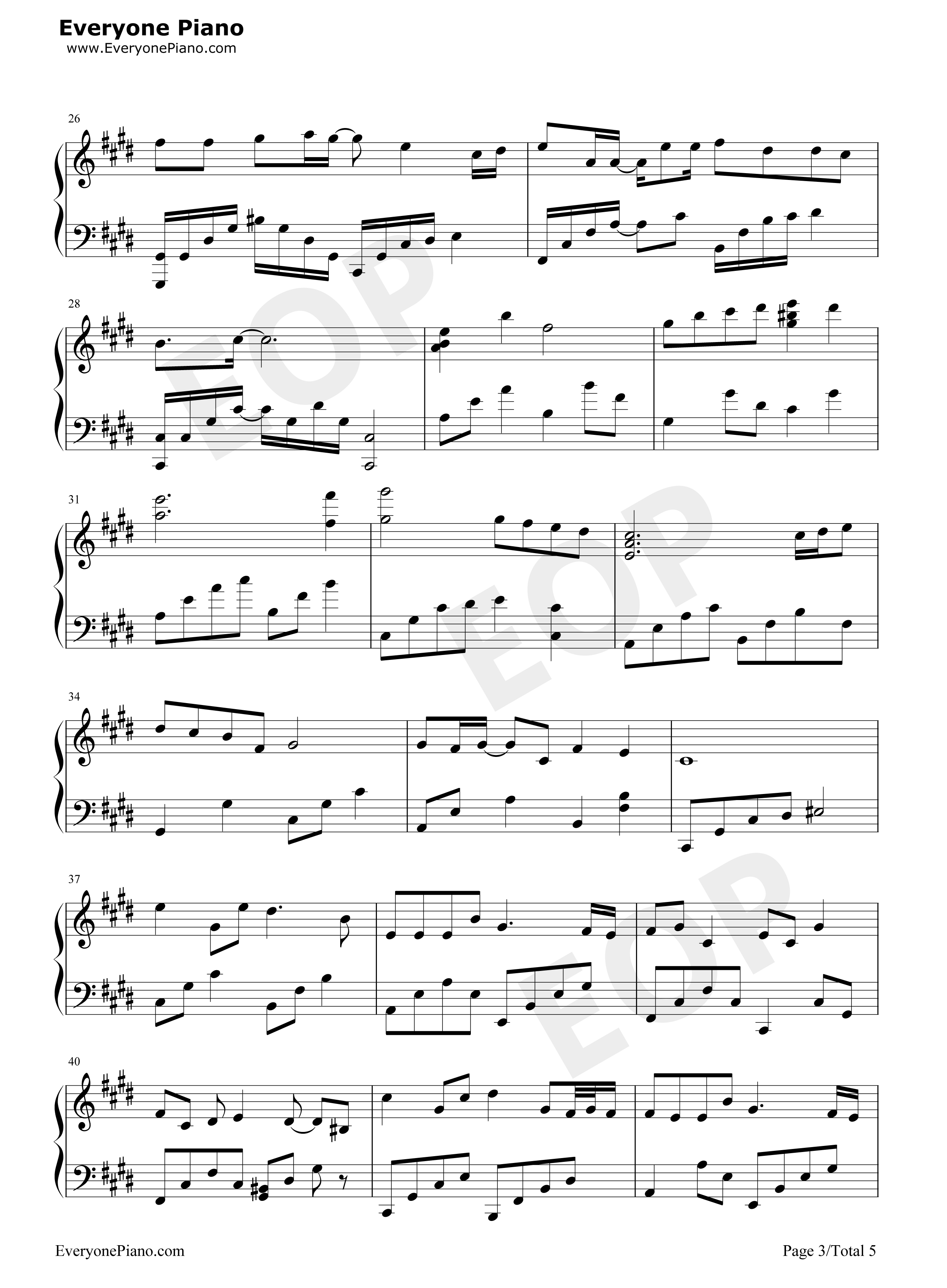 忘尘如羡钢琴谱_Assen捷_老虎欧巴