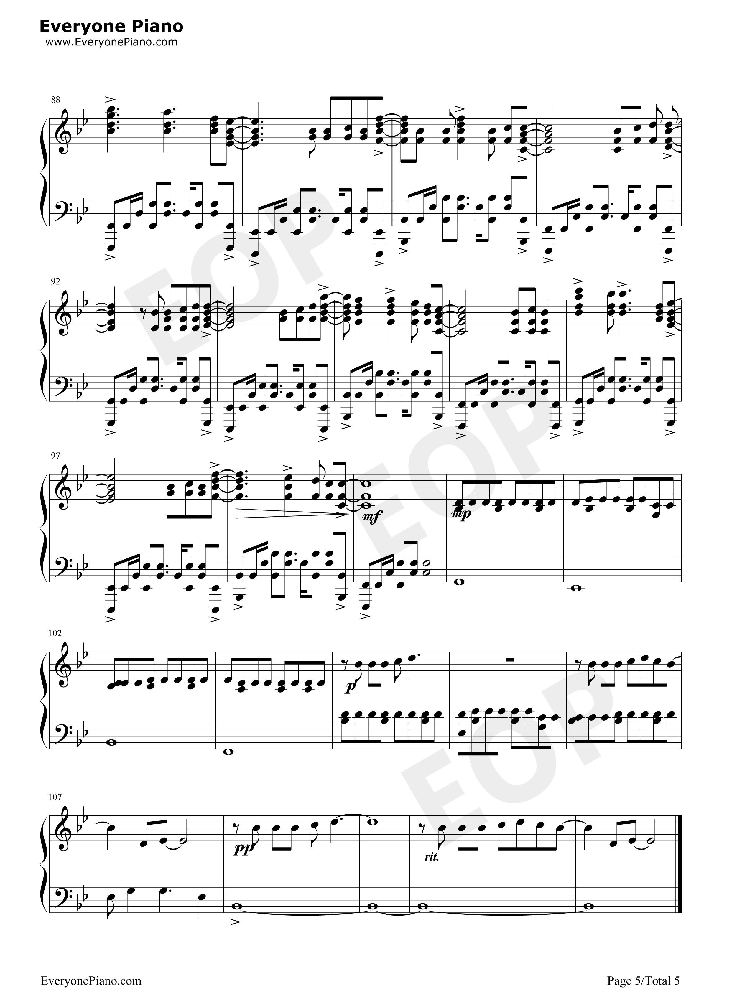 Rewrite_The_Stars钢琴谱_Zac_Efron_Zendaya