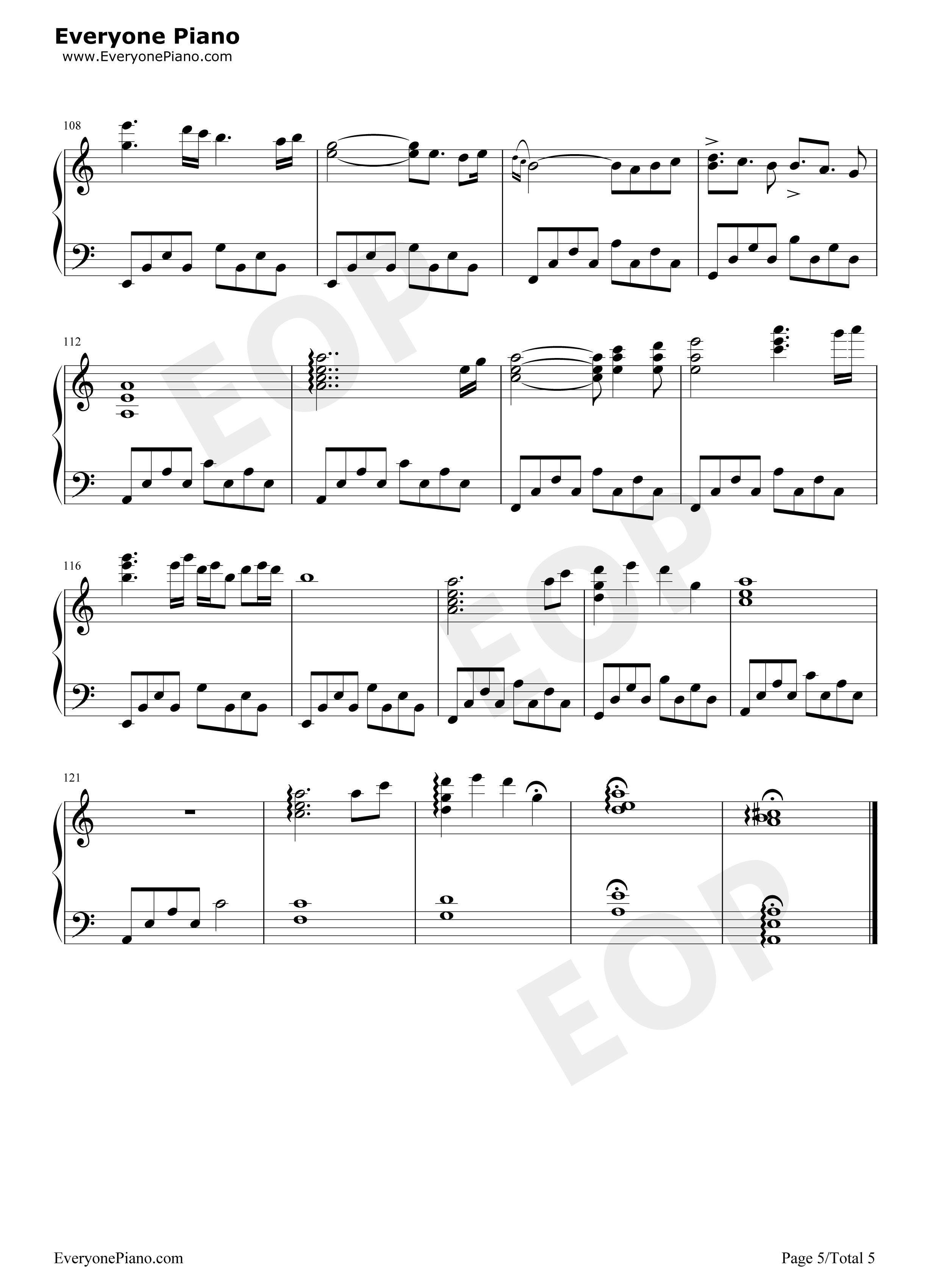 渡る者の途絶えた桥钢琴谱_东方Project