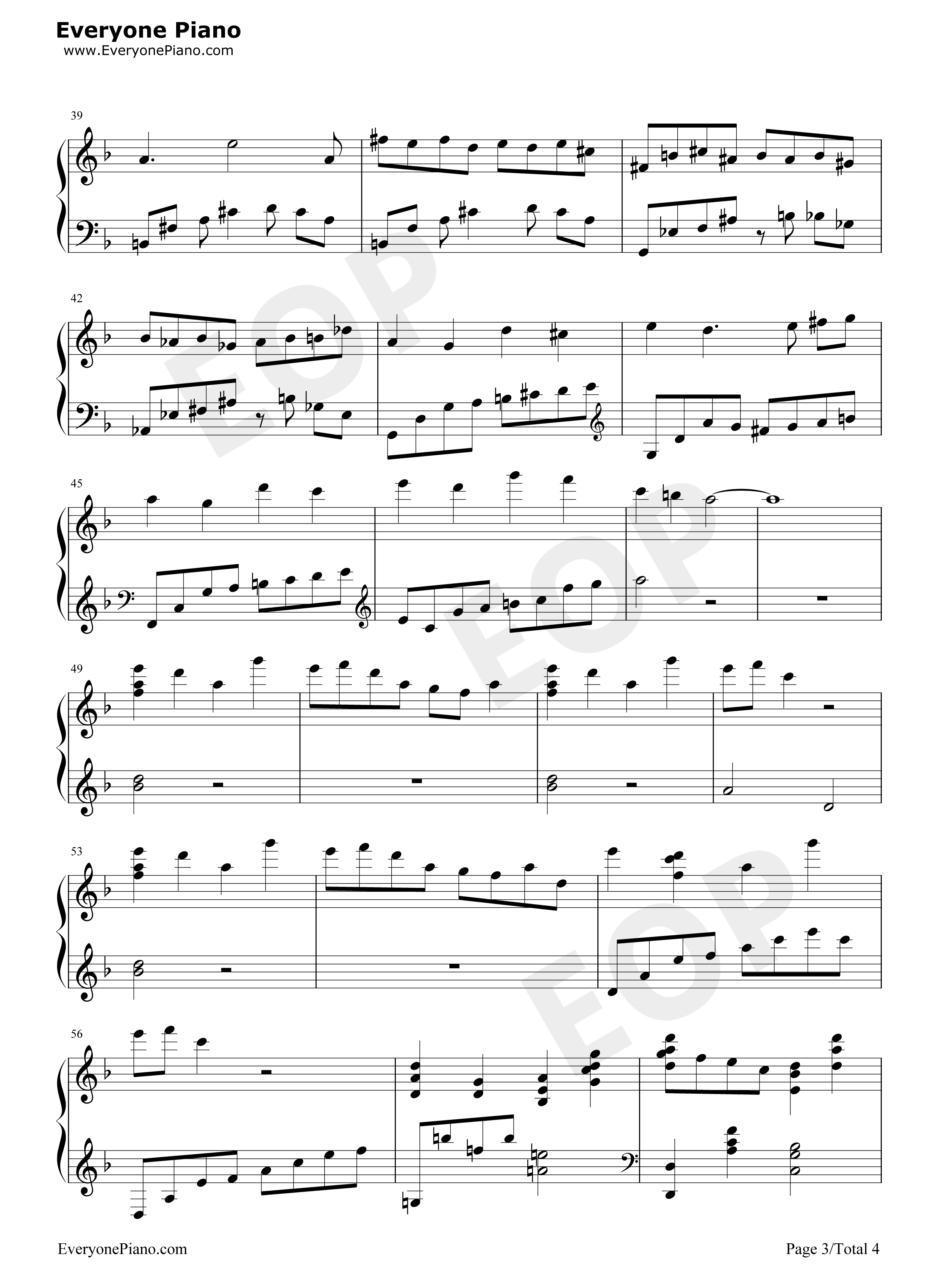 极北の民钢琴谱_浜渦正志