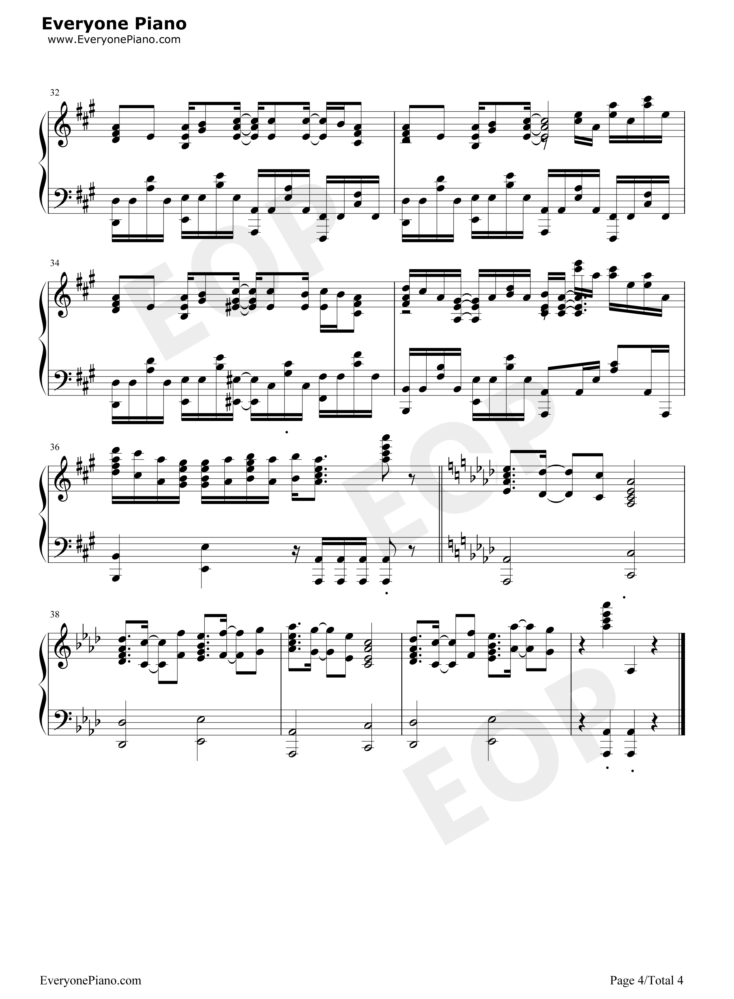 ススメ→トゥモロウ钢琴谱_河田贵央