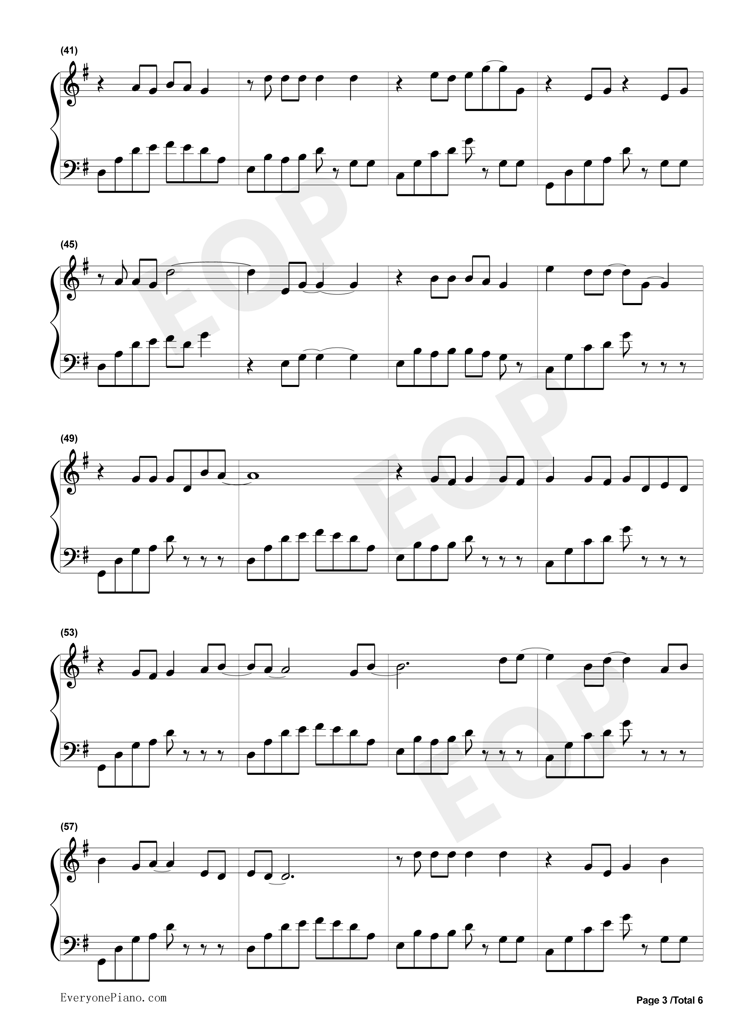 精彩才刚刚开始钢琴谱_易烊千玺