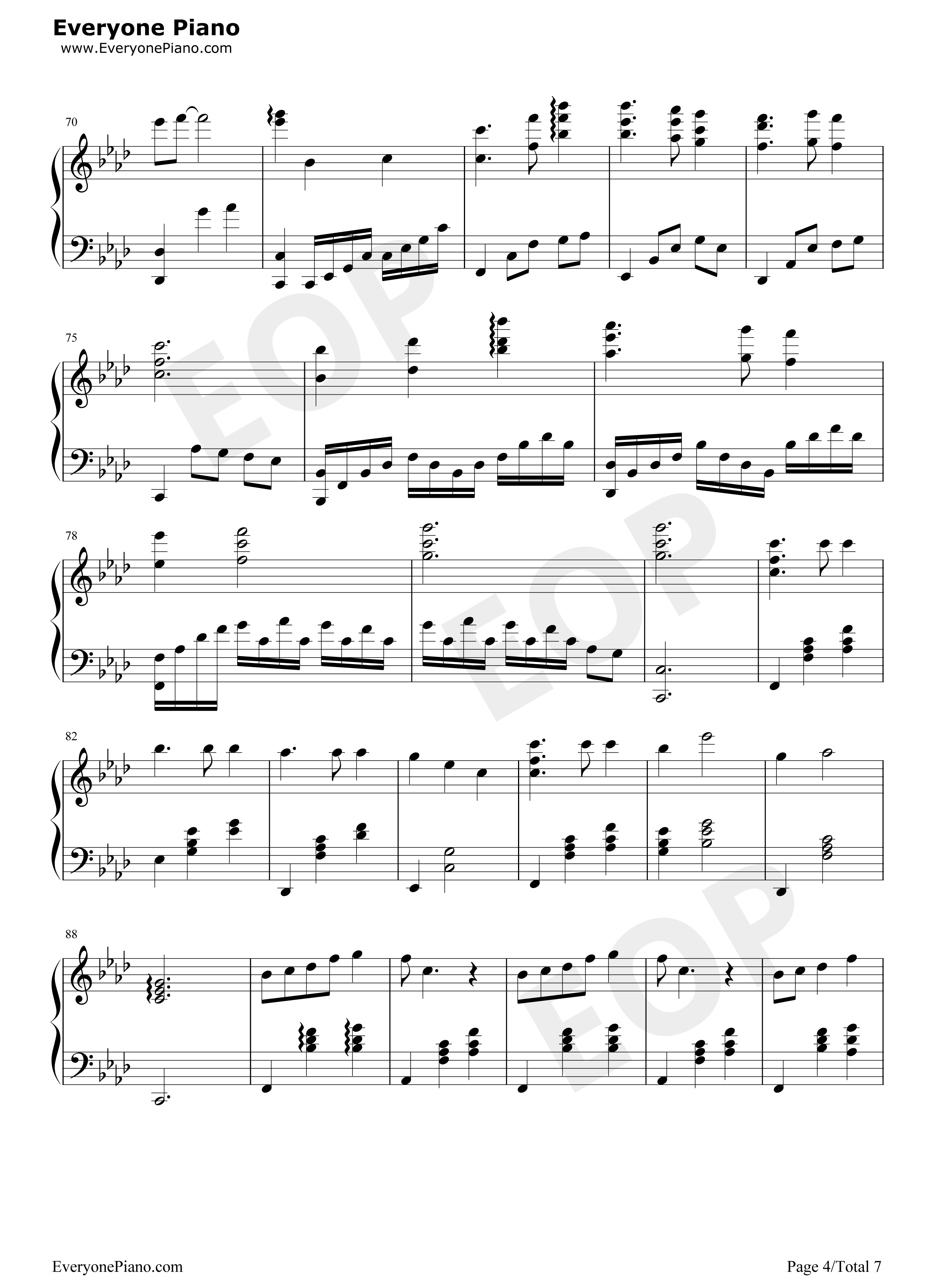 星月钢琴谱_郁可唯_王铮亮