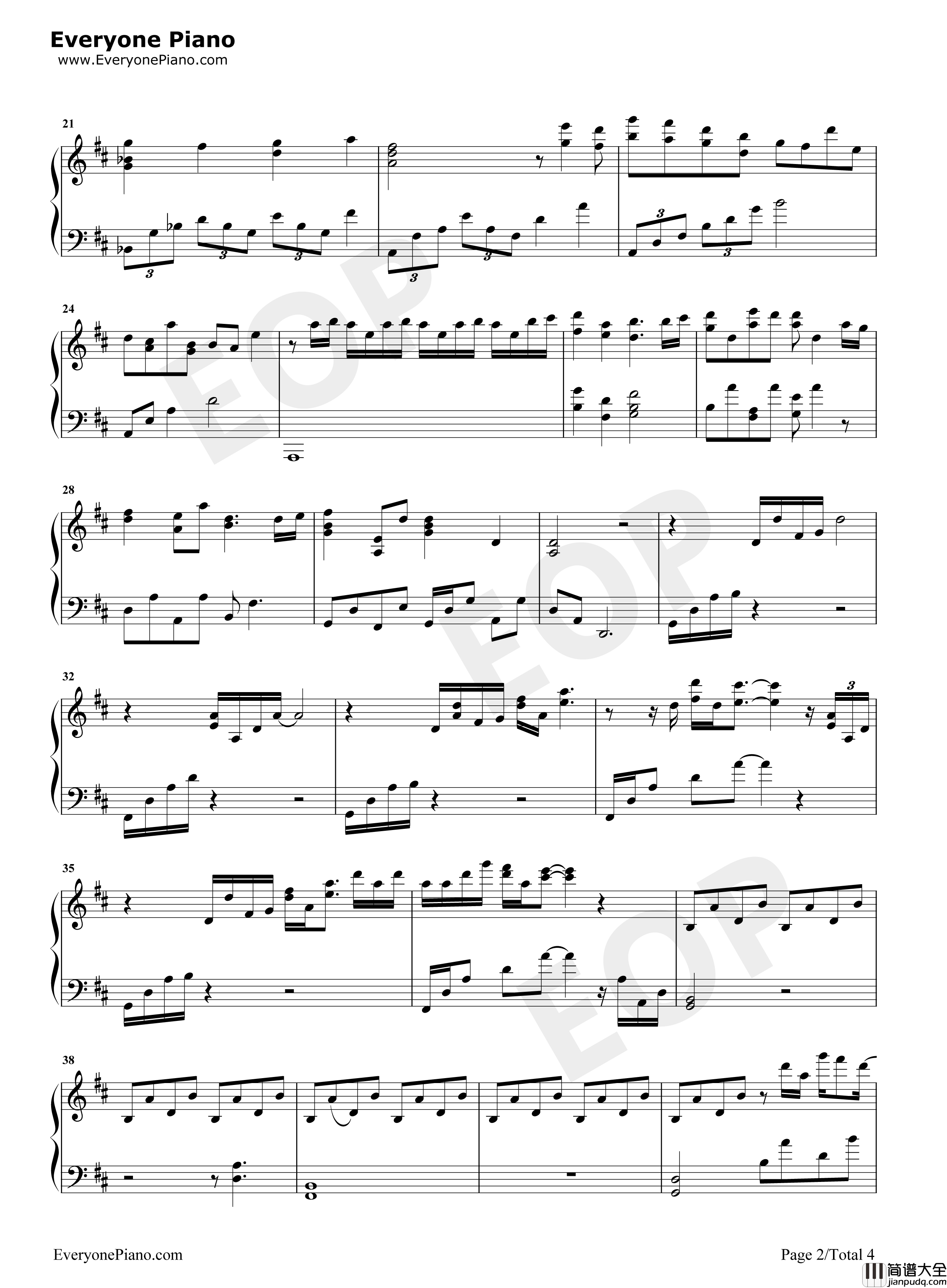 想い出は遠くの日々钢琴谱_天门