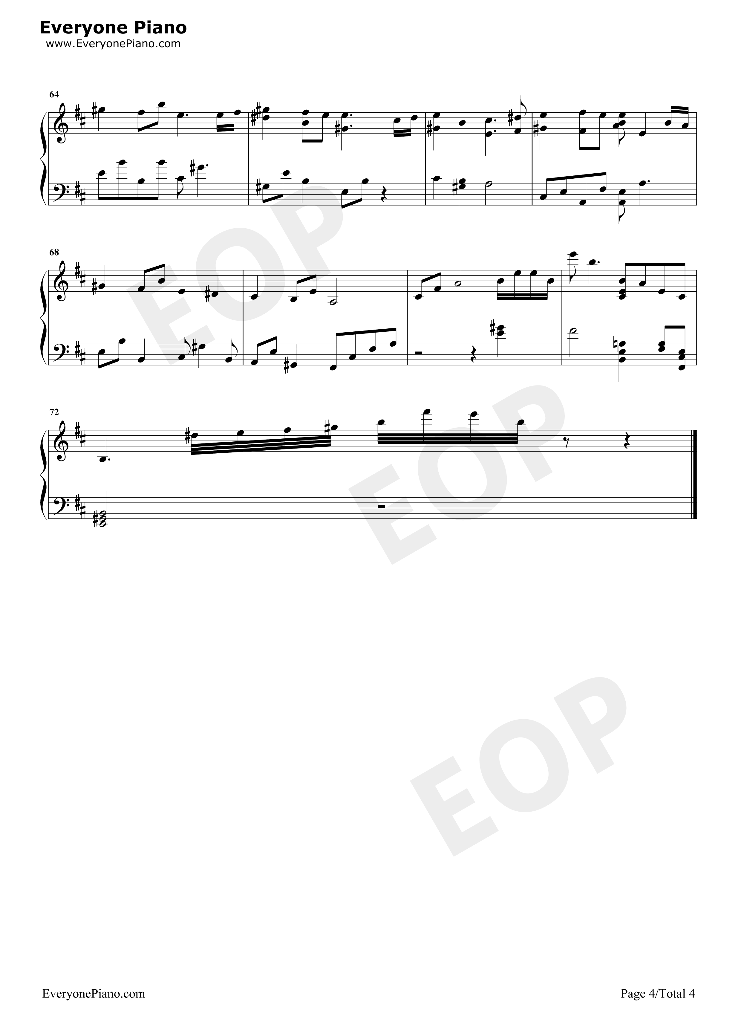 想い出は遠くの日々钢琴谱_天门