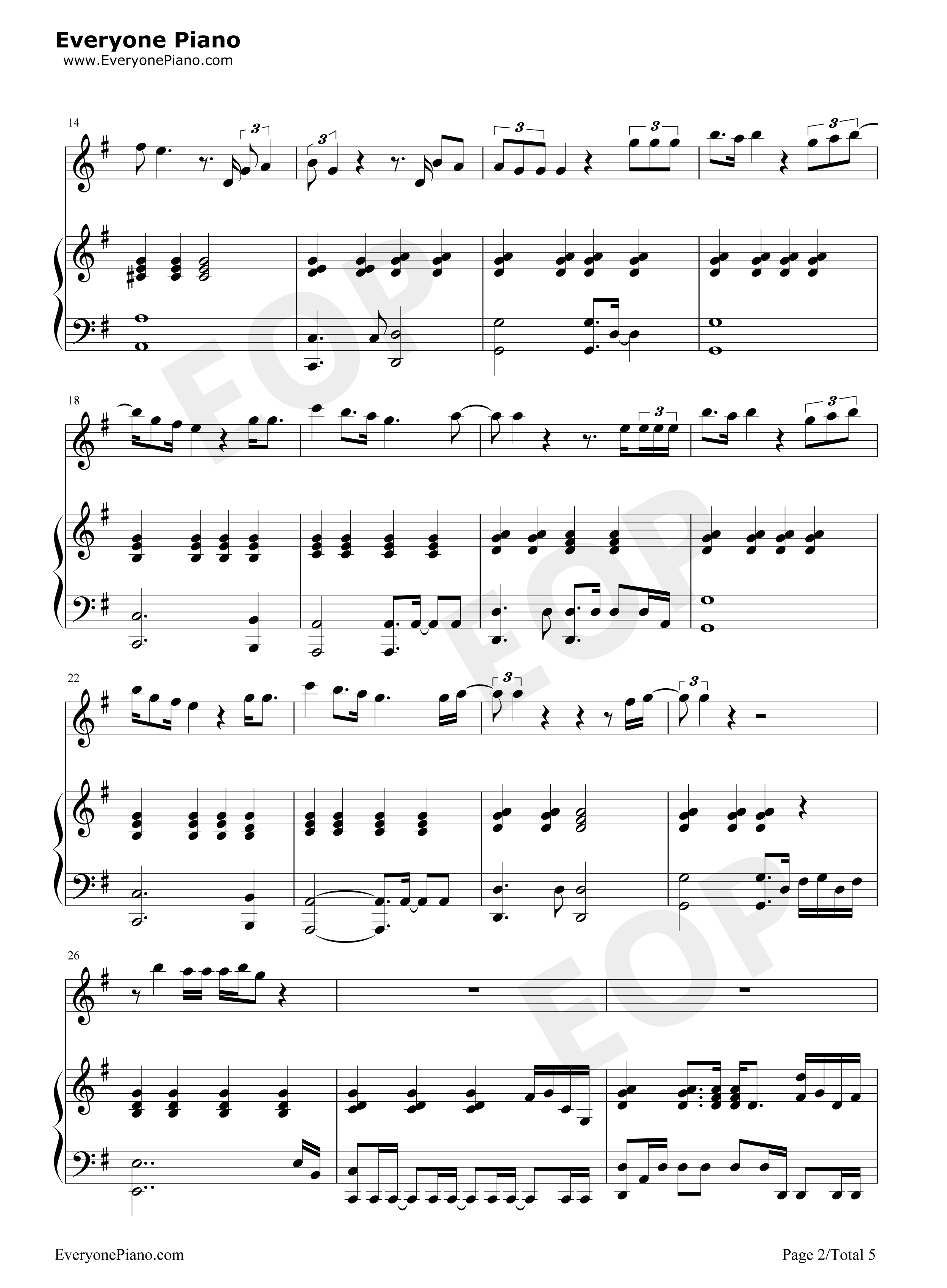 给你的歌钢琴谱_邓紫棋