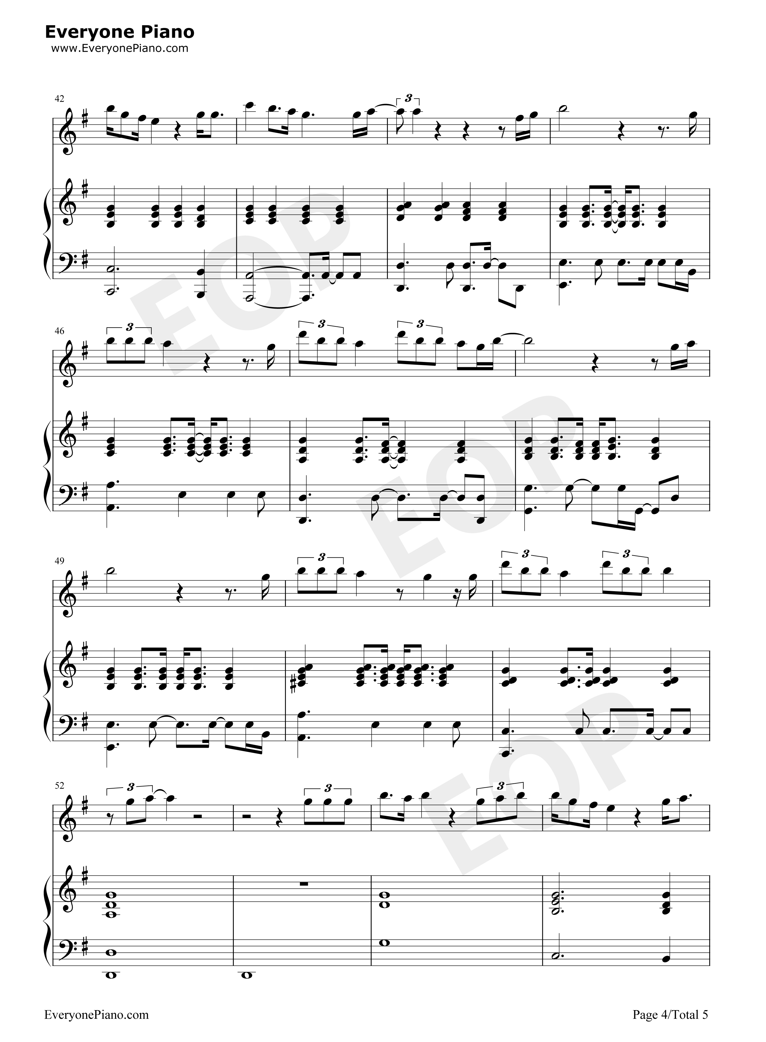 给你的歌钢琴谱_邓紫棋