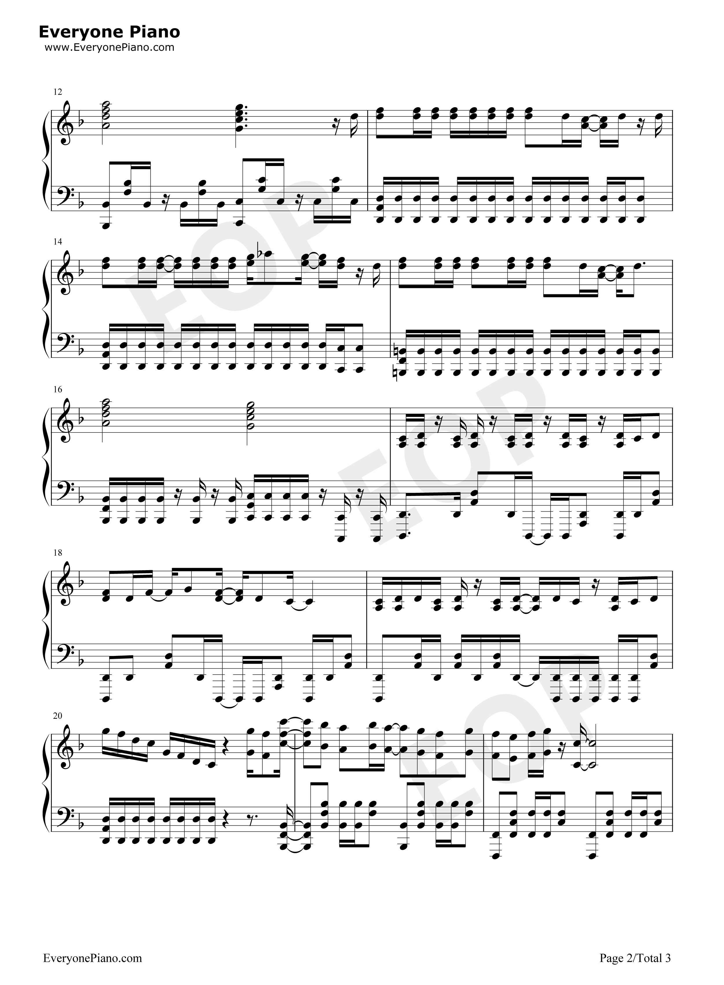 Gravitation钢琴谱_黑崎真音