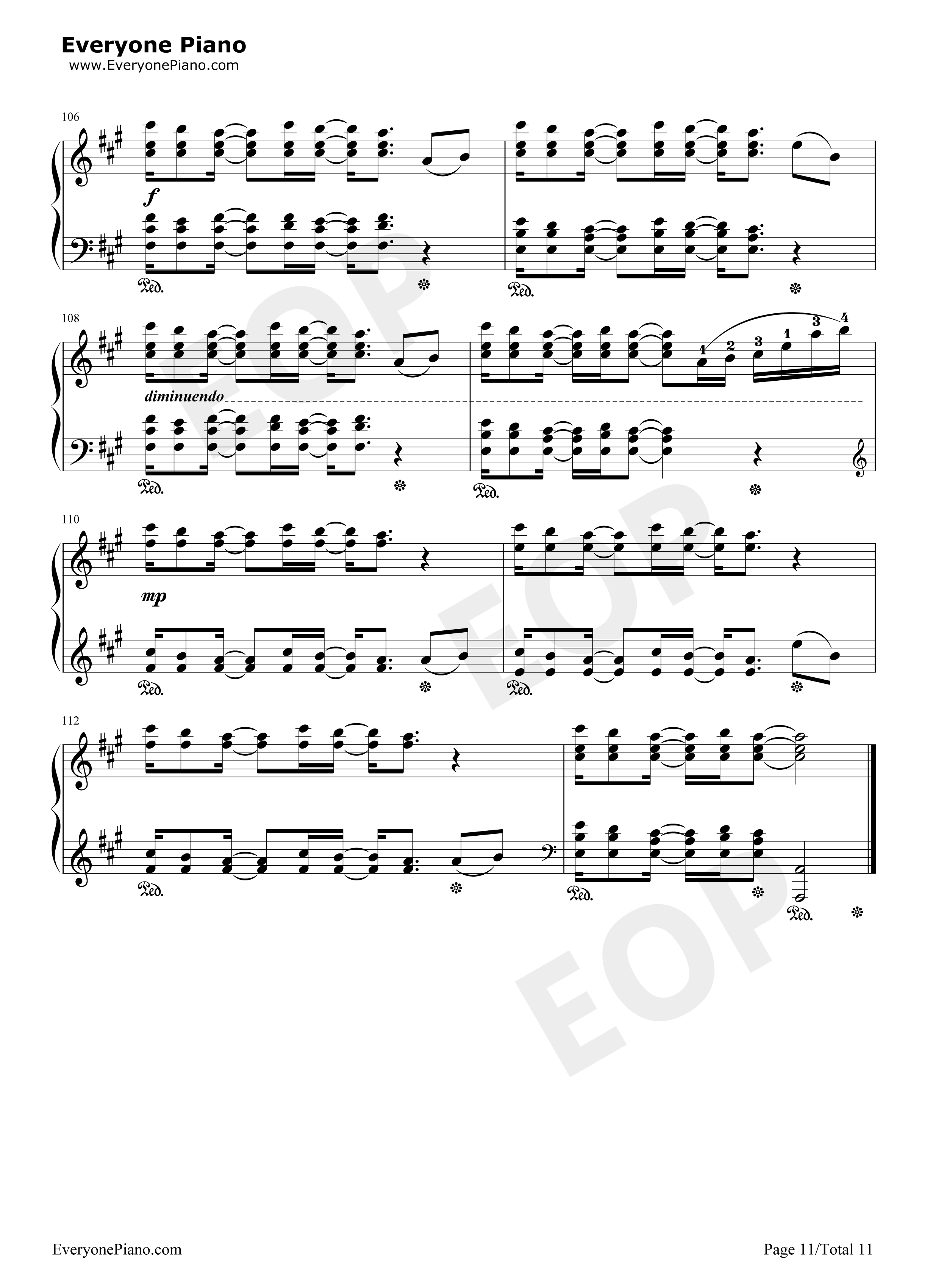 Connecting钢琴谱_初音ミク_鏡音レン