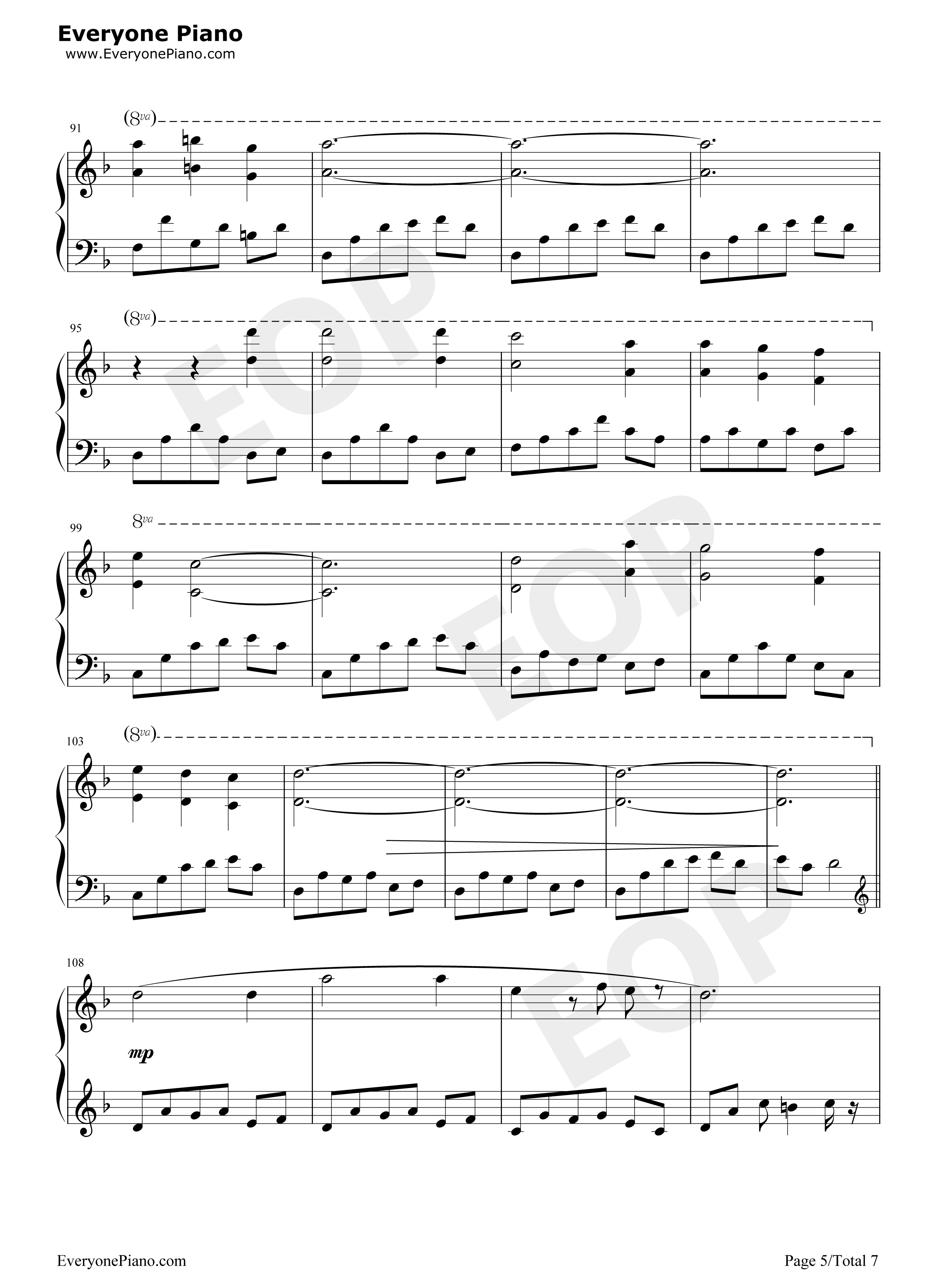 Scarborough_Fair钢琴谱_莎拉·布莱曼__Sarah_Brightman