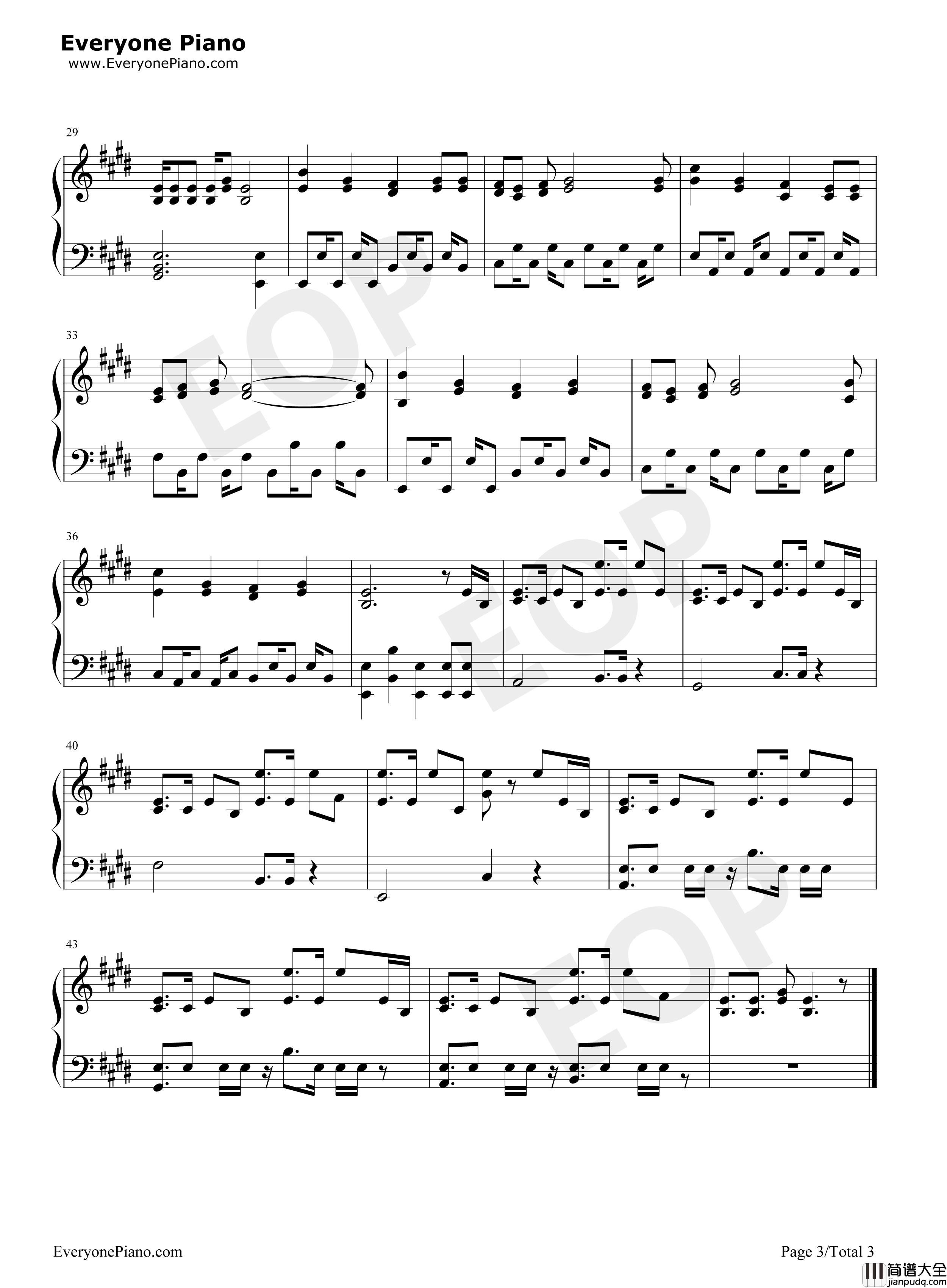 恋爱サーキュレーション钢琴谱_千石抚子__花泽香菜