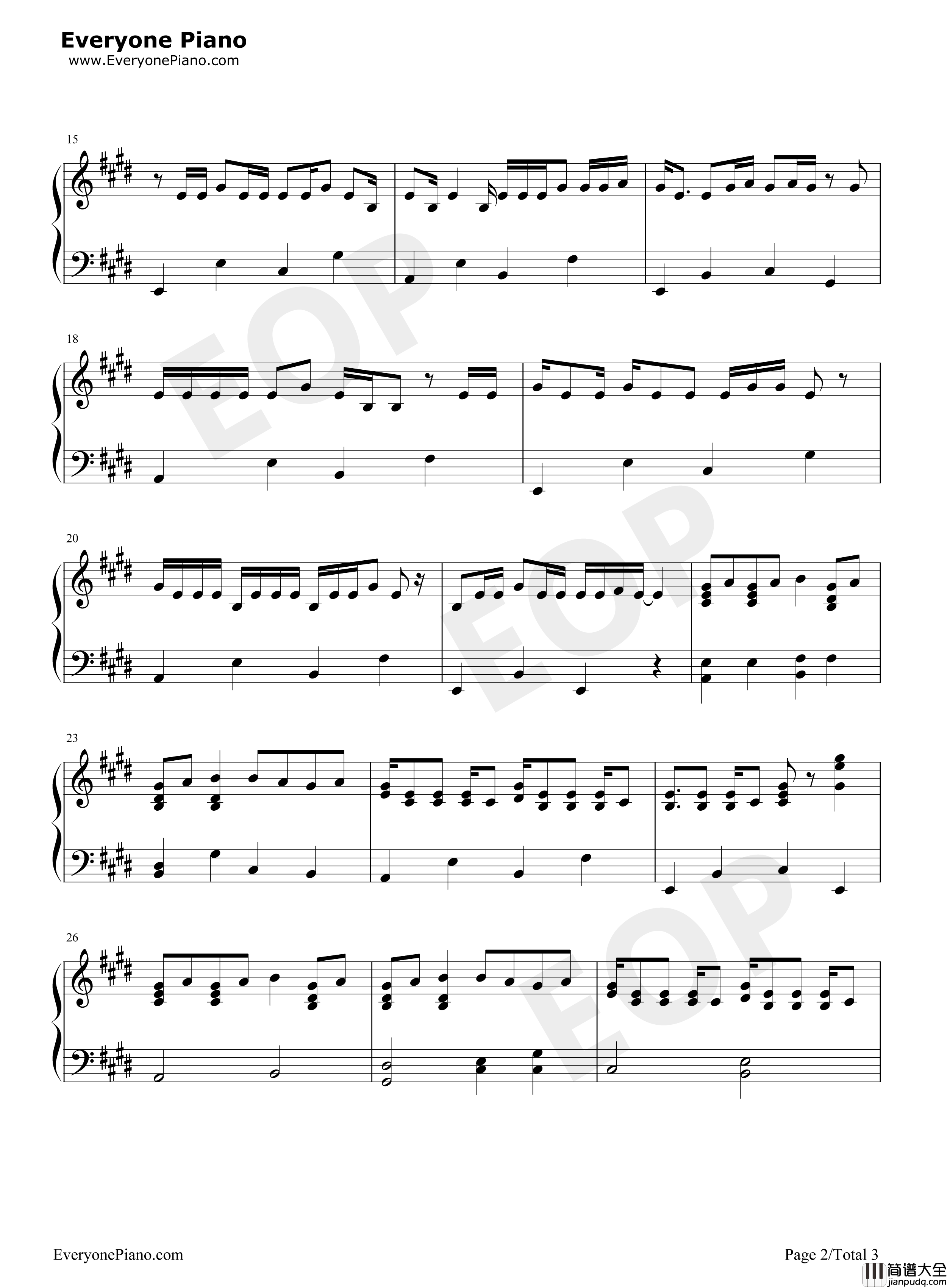 恋爱サーキュレーション钢琴谱_千石抚子__花泽香菜