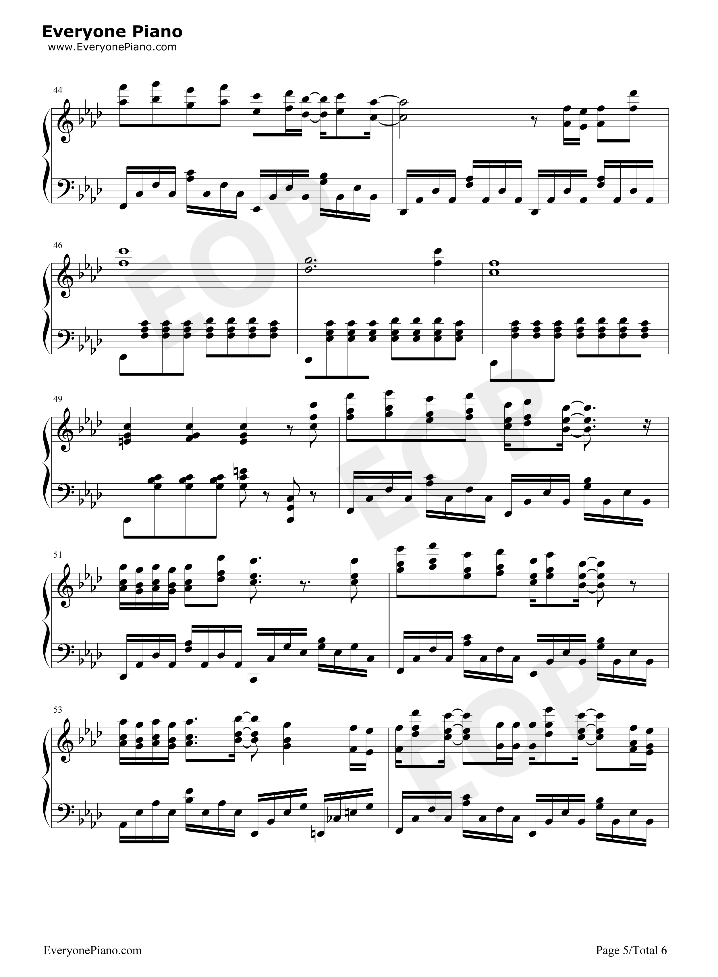 狐狸钢琴谱_薛之谦