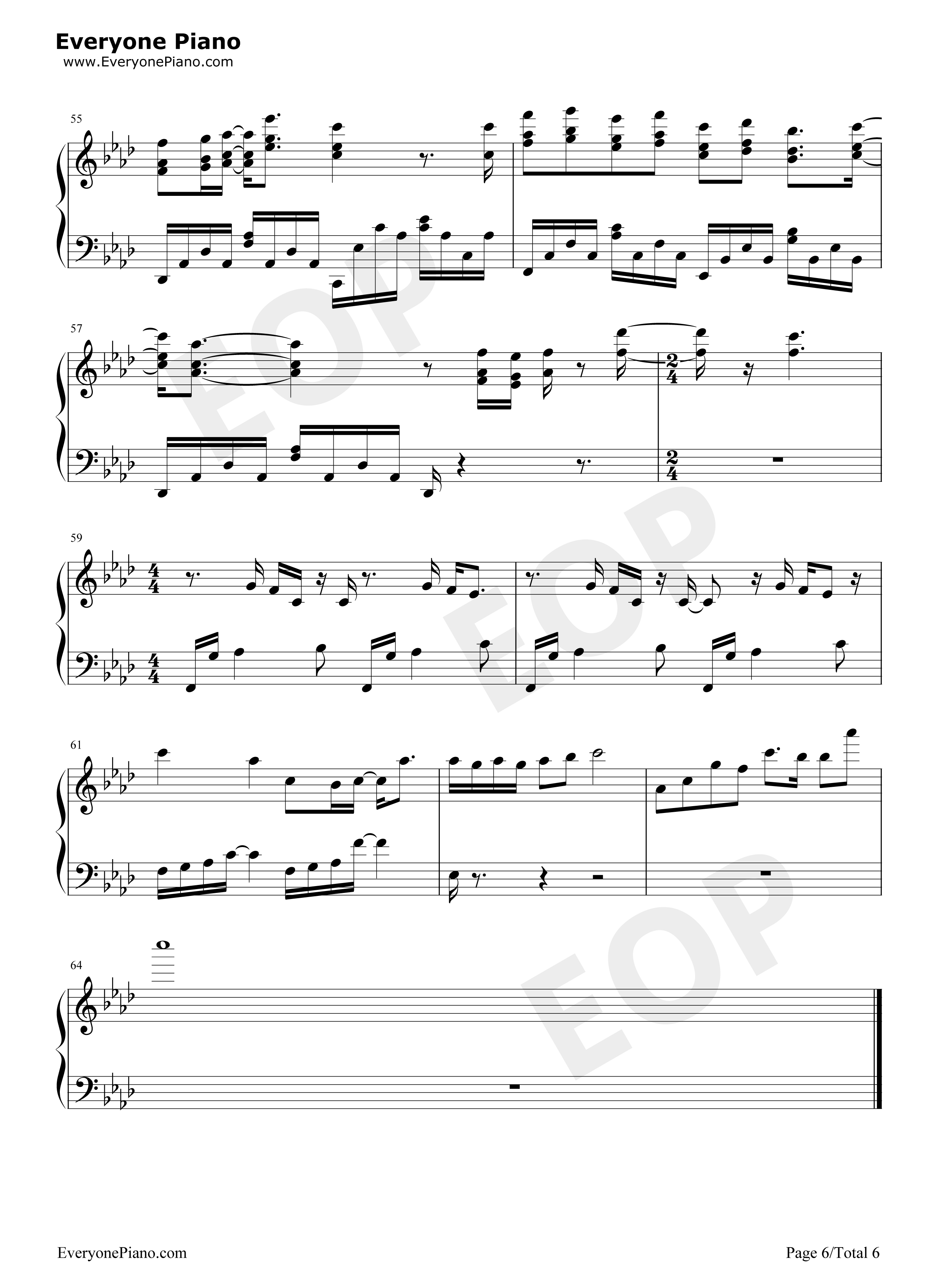 狐狸钢琴谱_薛之谦