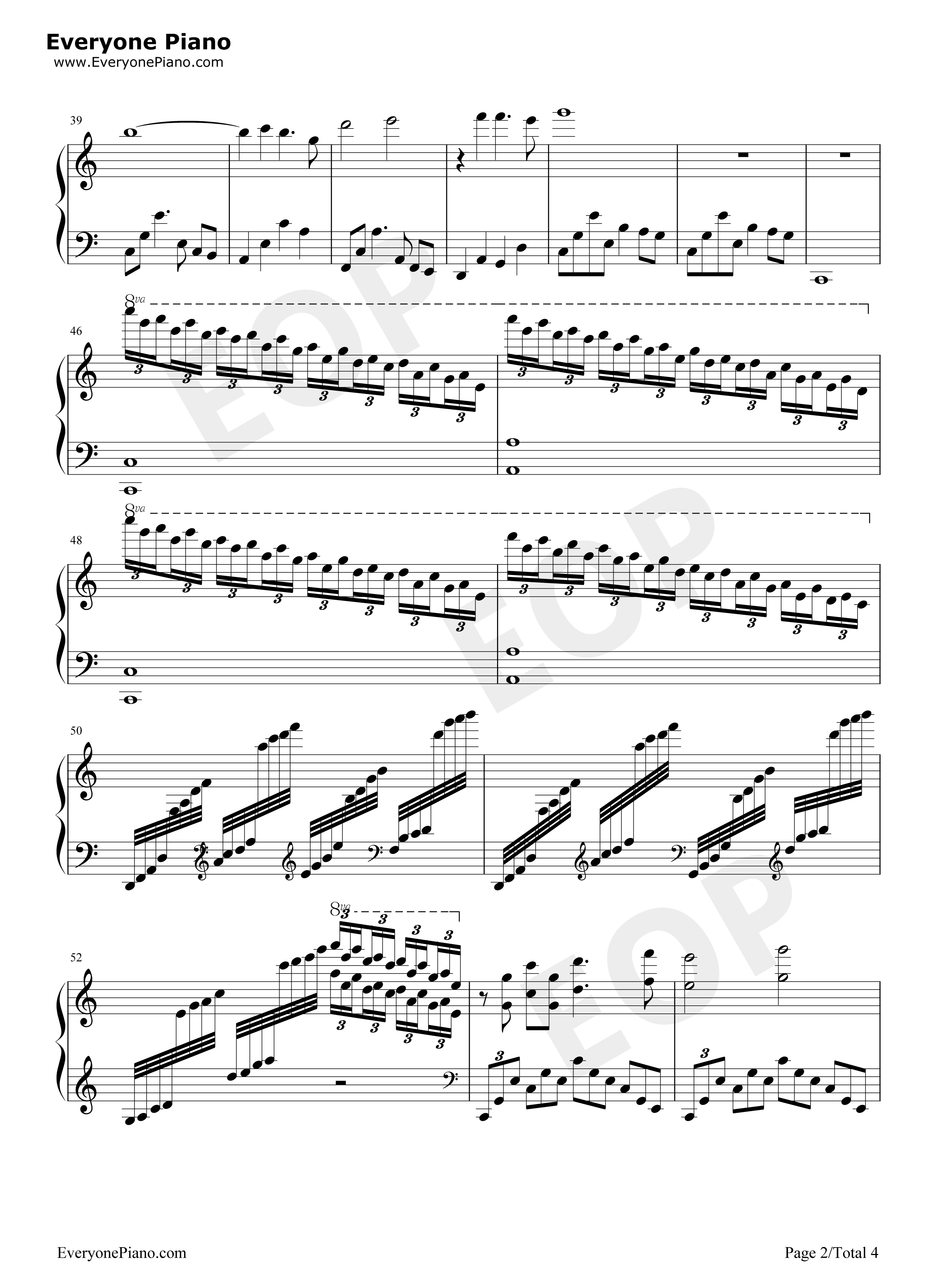 Somewhere_In_Time钢琴谱_马克西姆