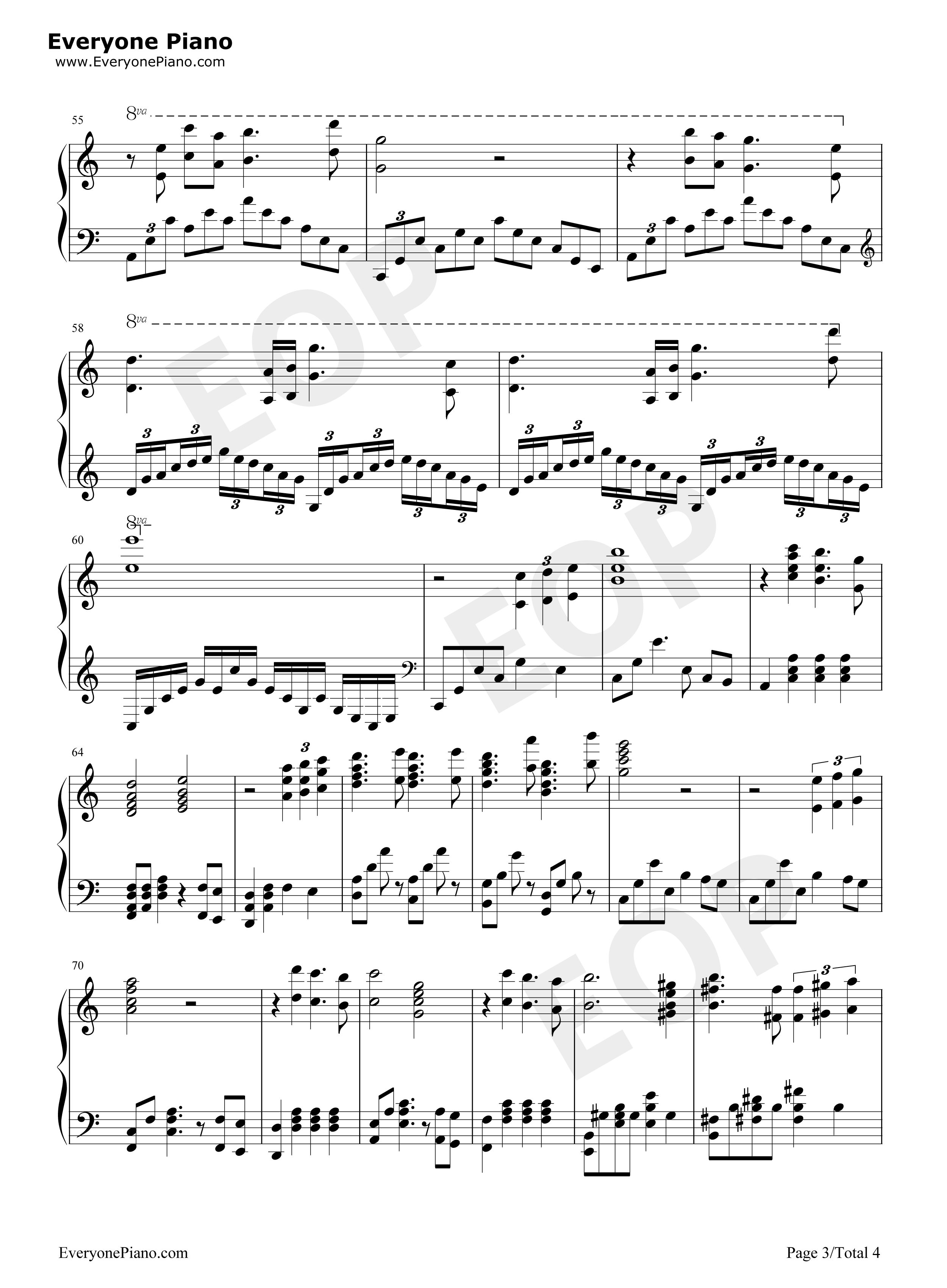 Somewhere_In_Time钢琴谱_马克西姆