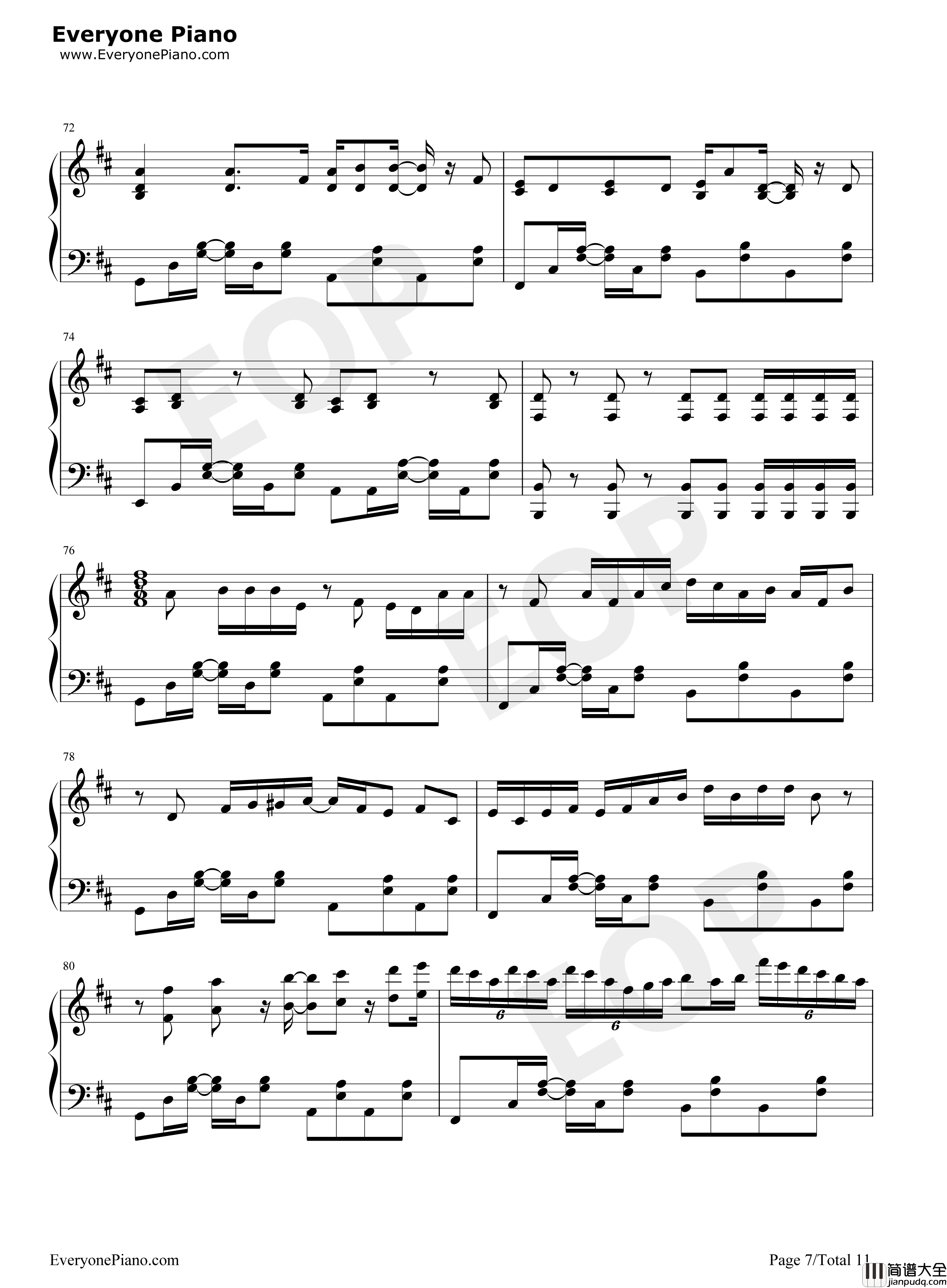 Hectopascal钢琴谱_高田忧希_寿美菜子