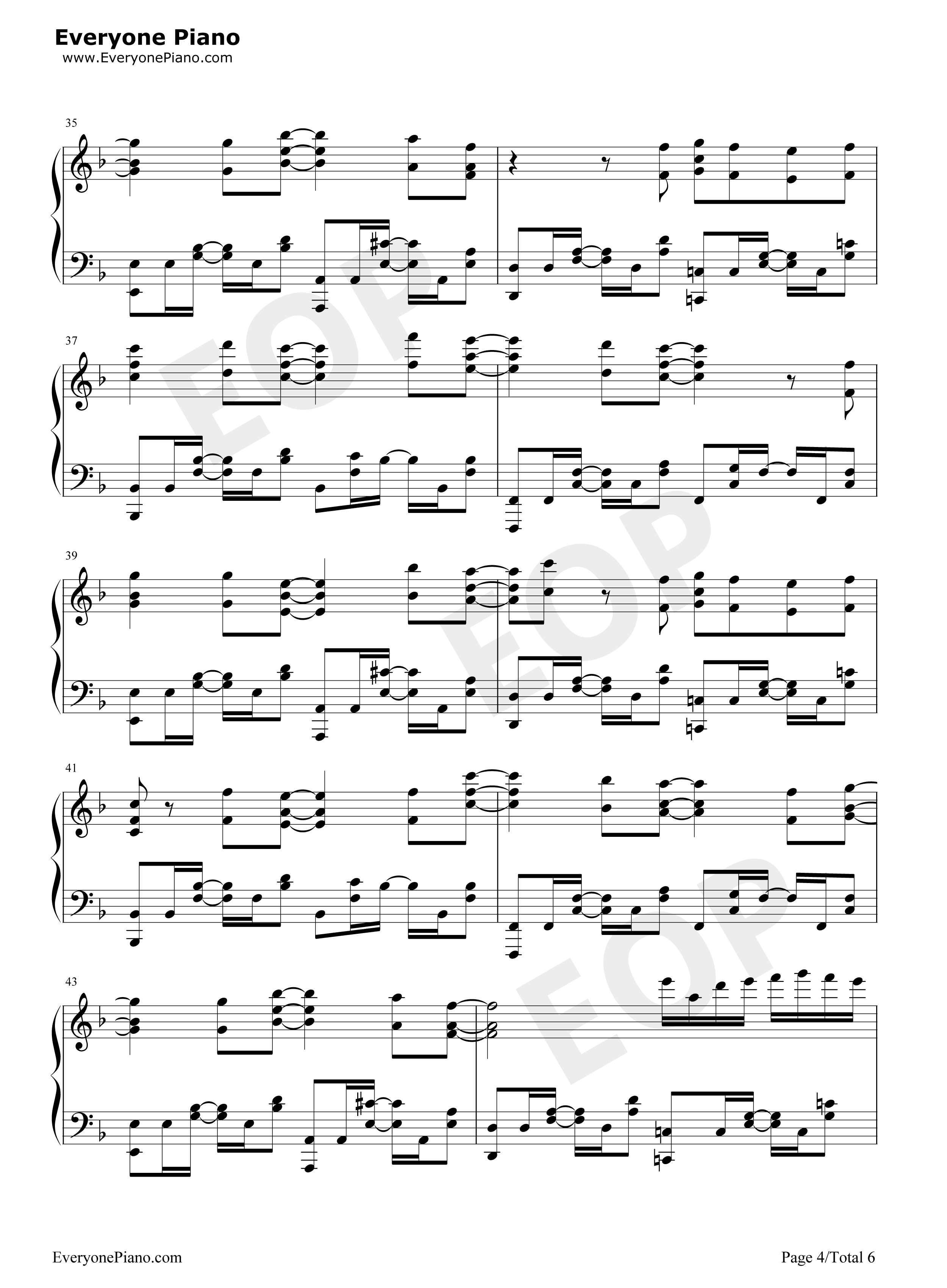 Rise钢琴谱_安月名莉子