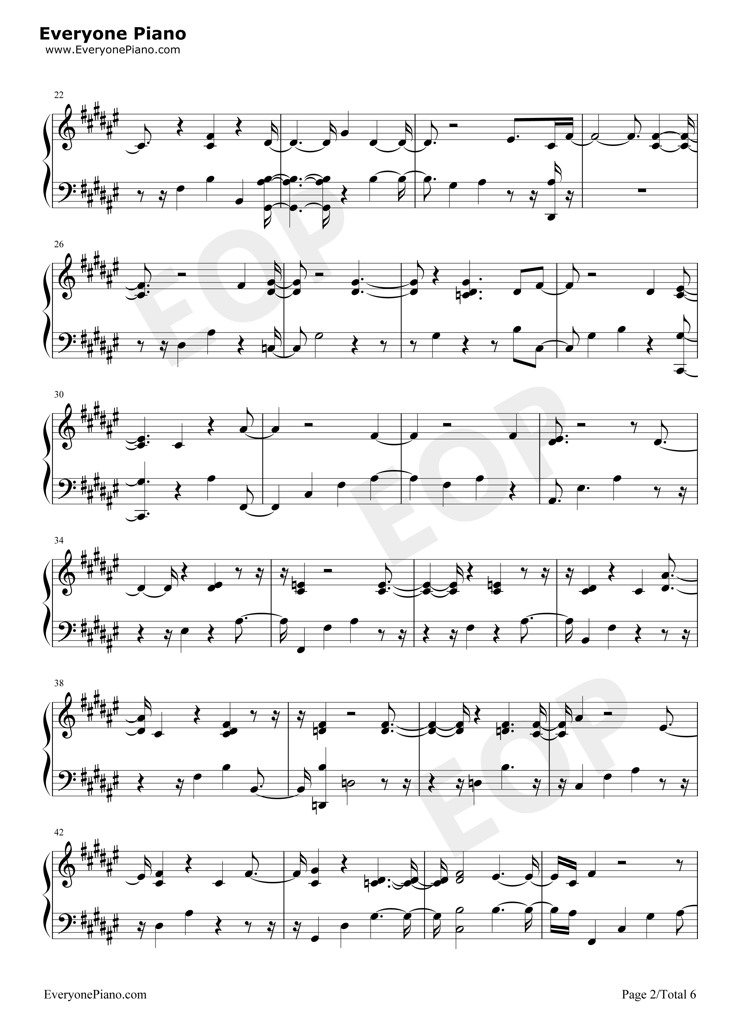 Love_You_Anymore钢琴谱_Michael_Buble