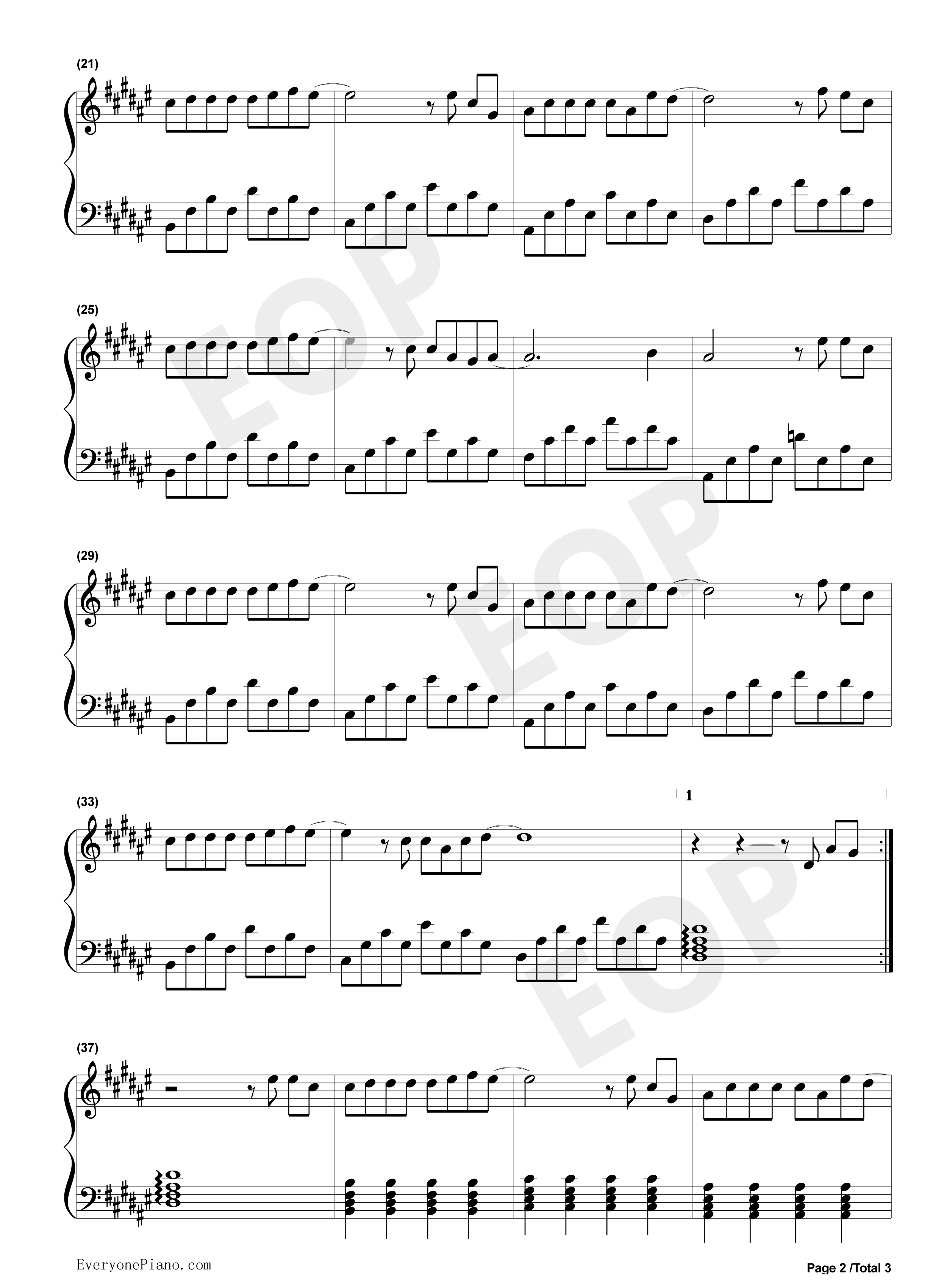 你会遇见更好的人钢琴谱_郭聪明