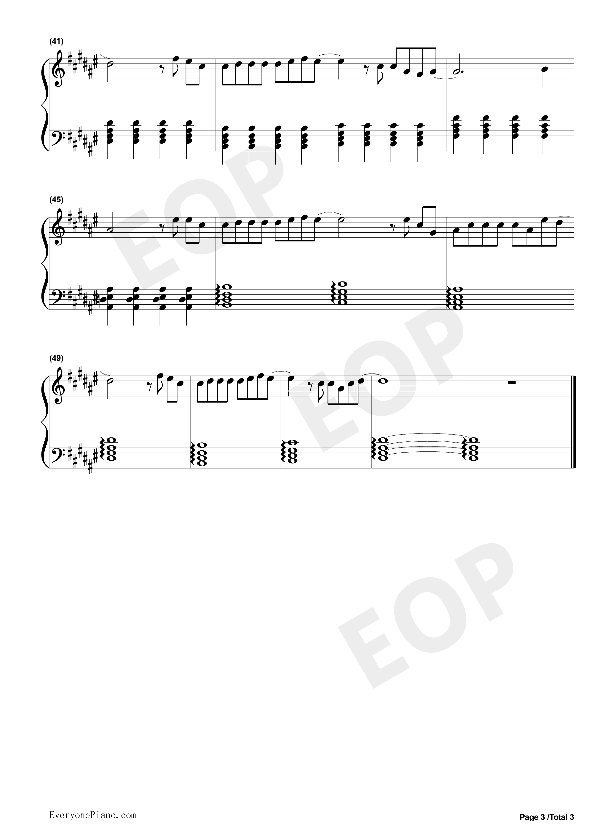 你会遇见更好的人钢琴谱_郭聪明