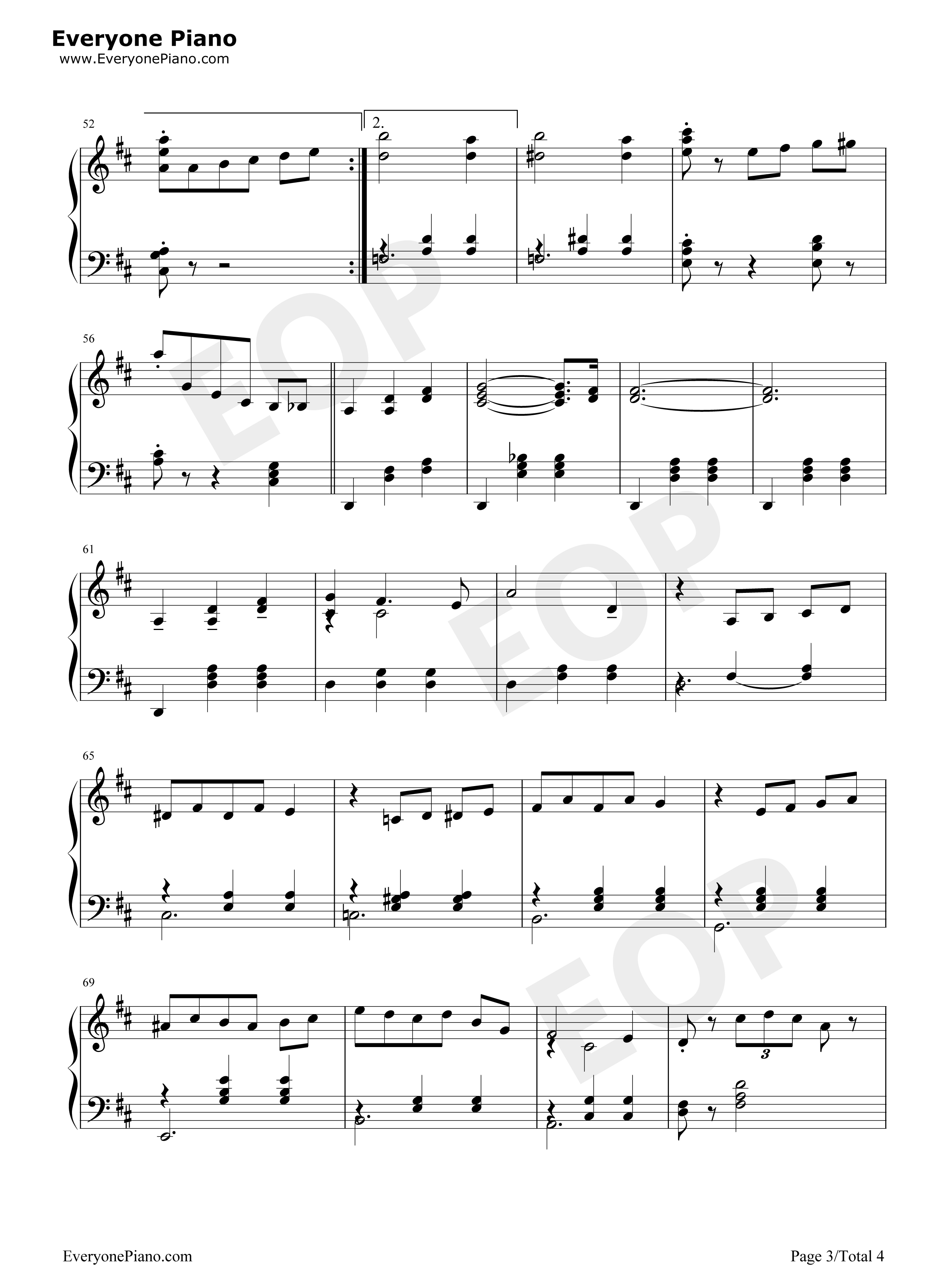 Waltz_of_the_Flowers钢琴谱_柴可夫斯基