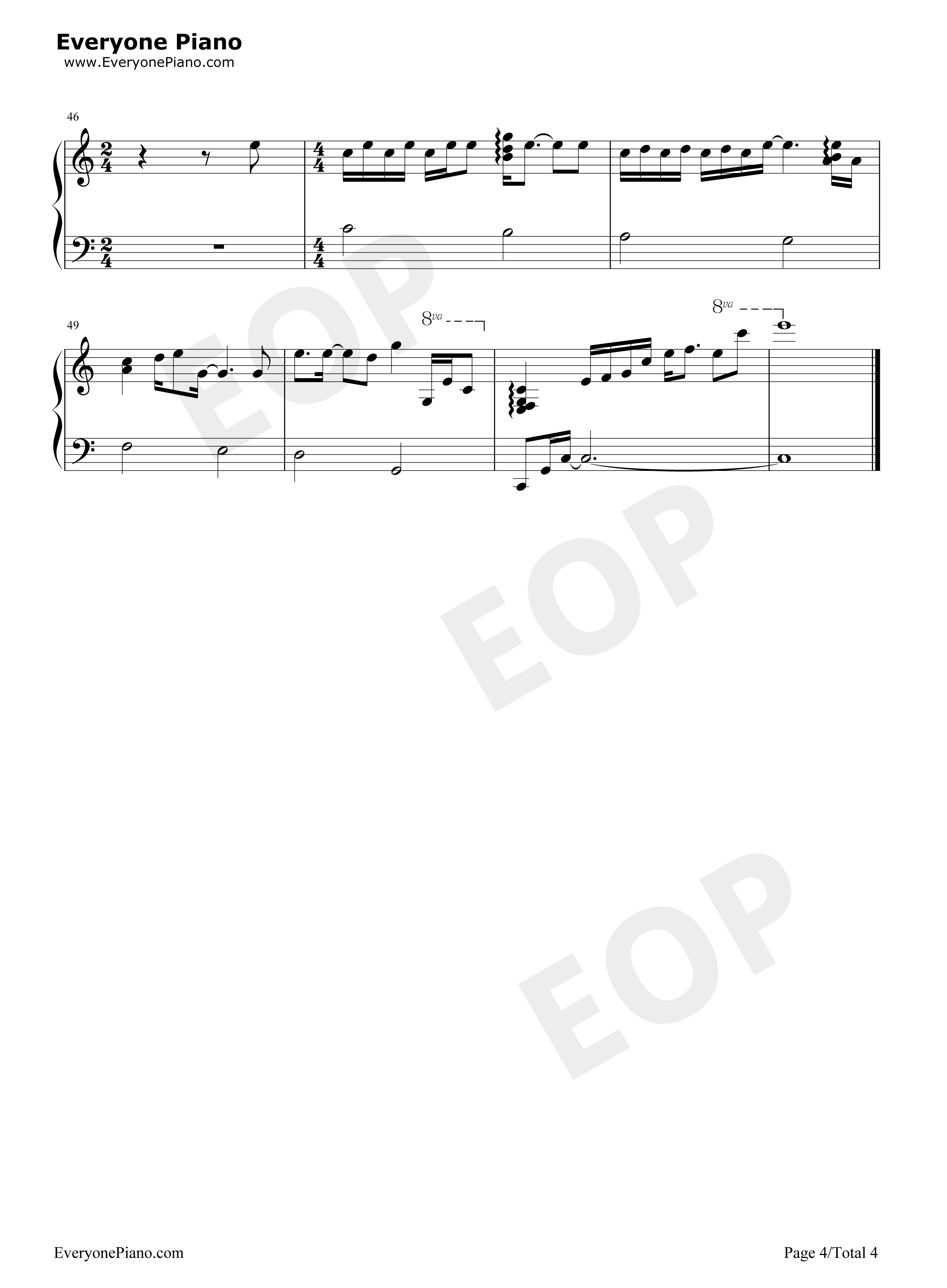 浪子回头钢琴谱_茄子蛋