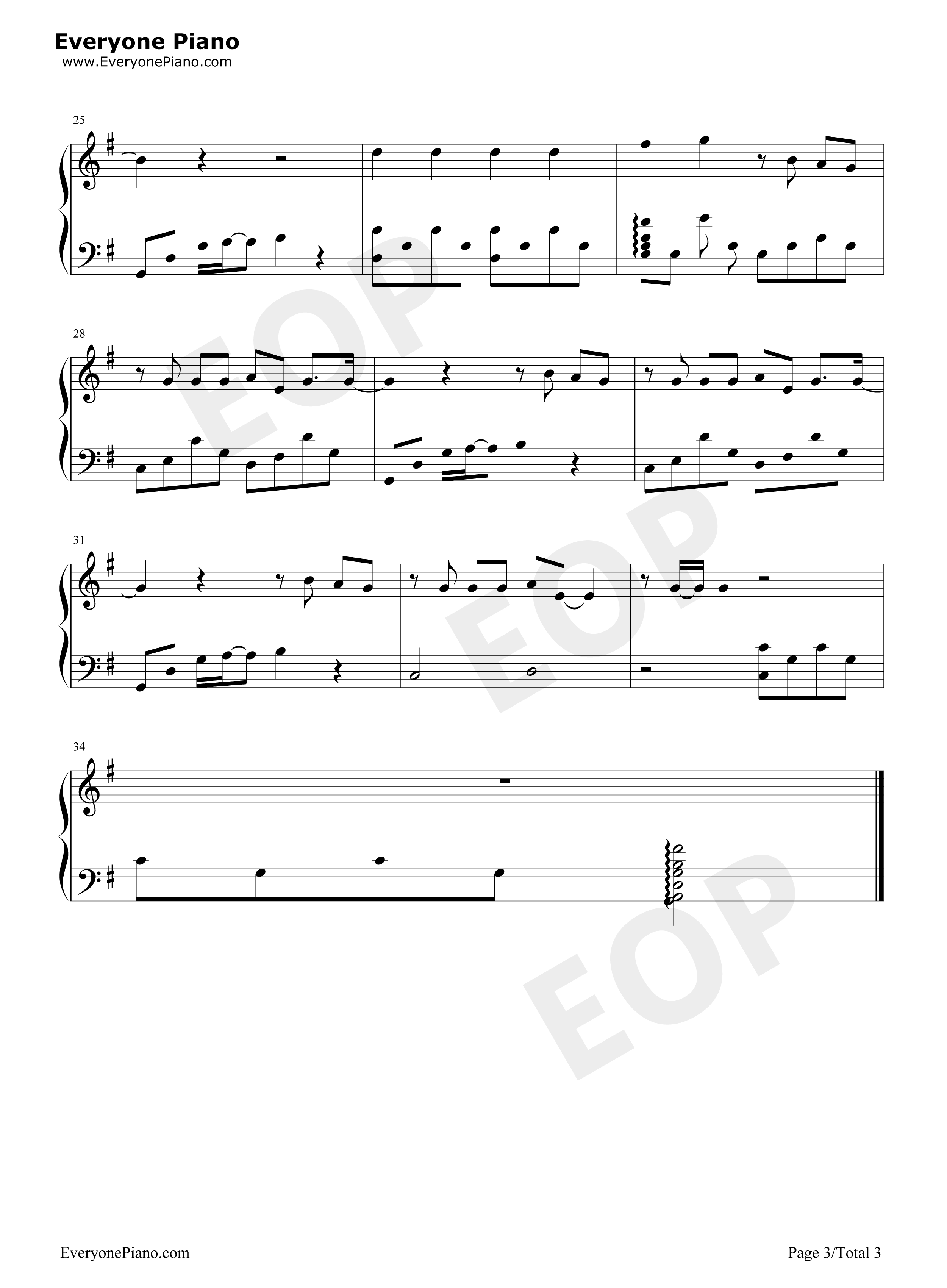 谁钢琴谱_廖俊涛