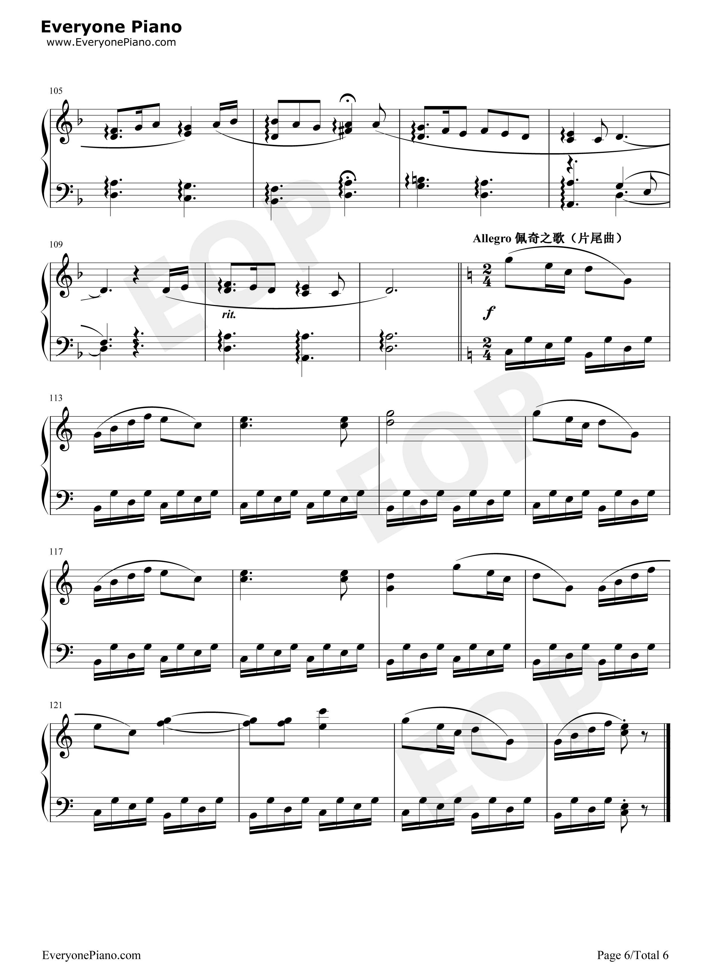 小猪佩奇背景音乐钢琴谱_Julian_Nott