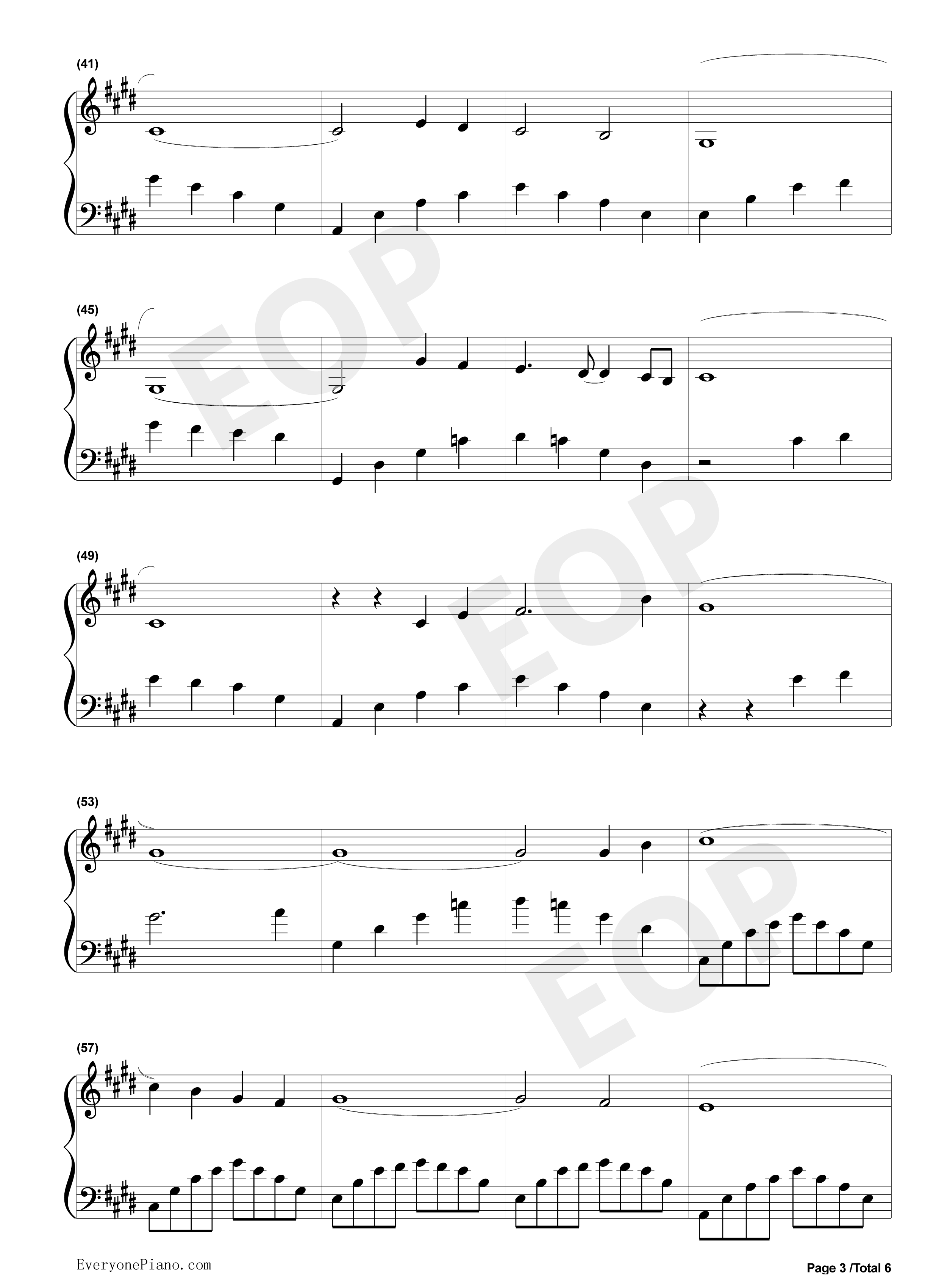 只要为你活一天钢琴谱_刘家昌