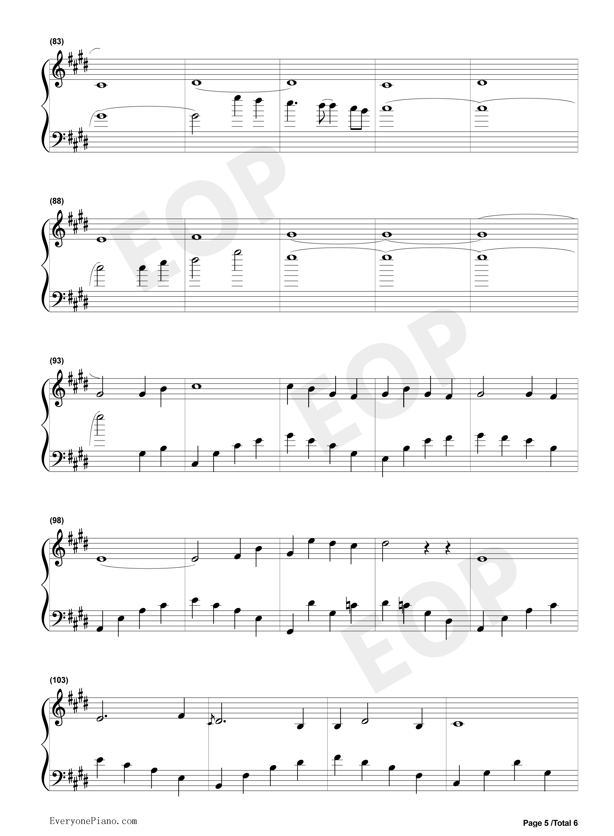 只要为你活一天钢琴谱_刘家昌