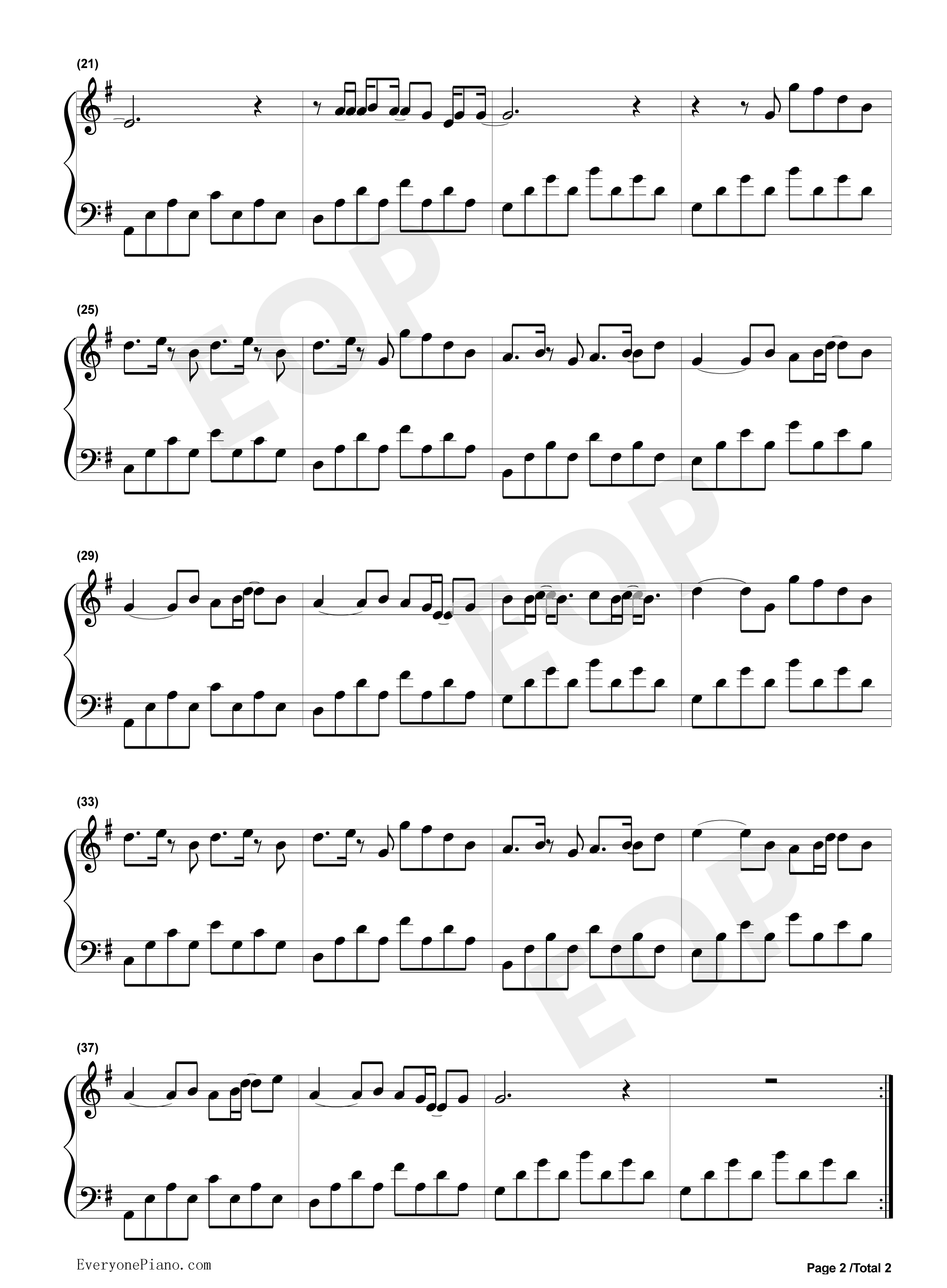 天亮以前说再见钢琴谱_何野