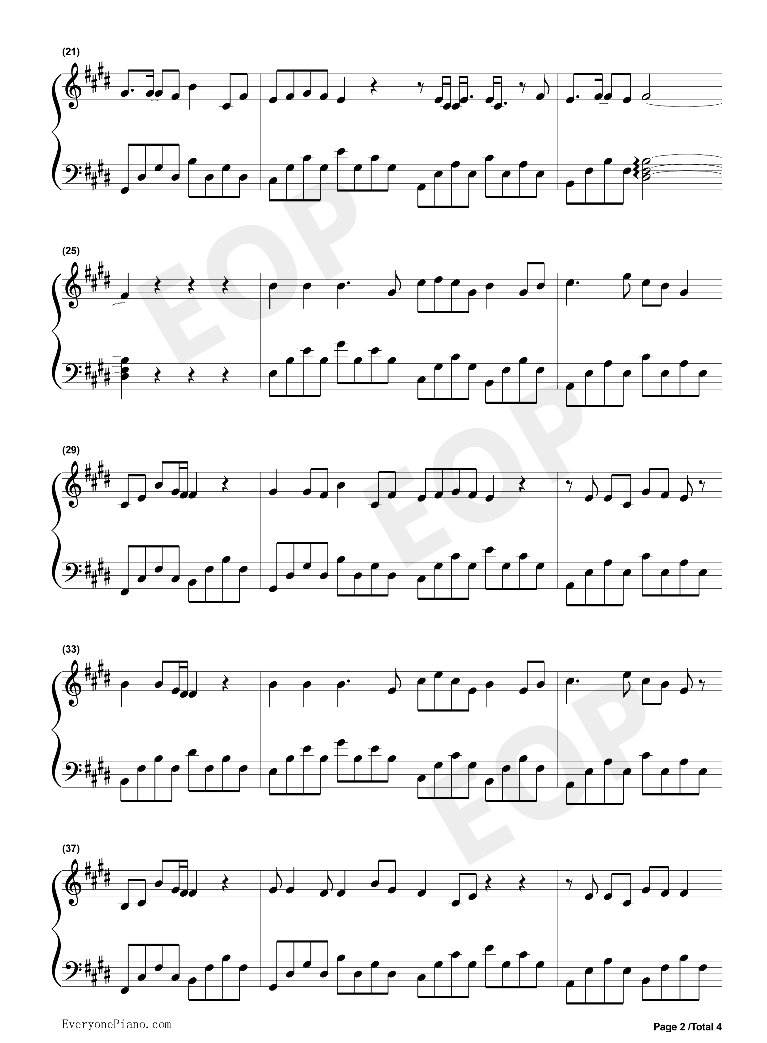 一荤一素钢琴谱_毛不易