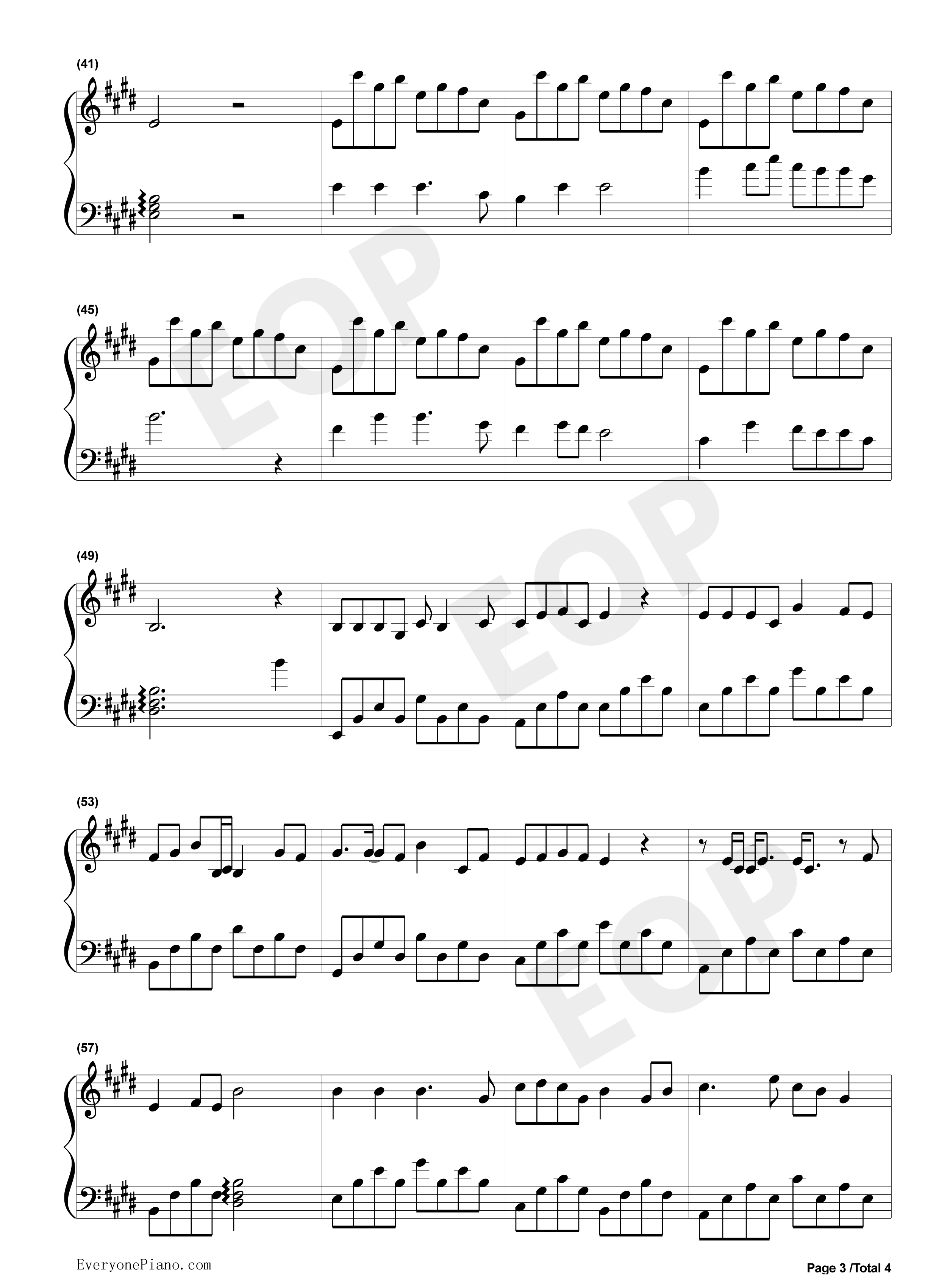 一荤一素钢琴谱_毛不易