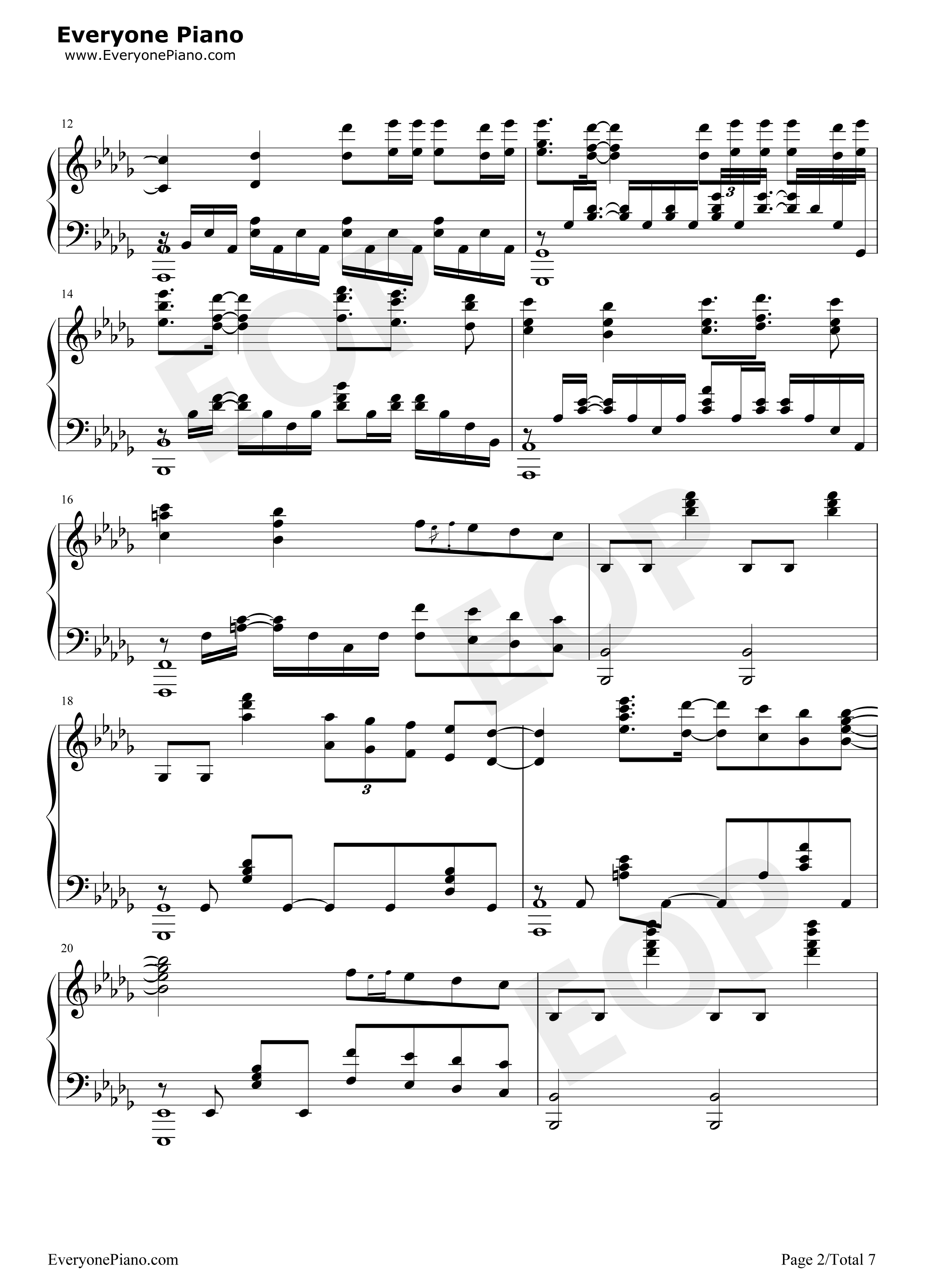 Rise钢琴谱_The_Glitch_Mob_Mako_The_Word_Alive